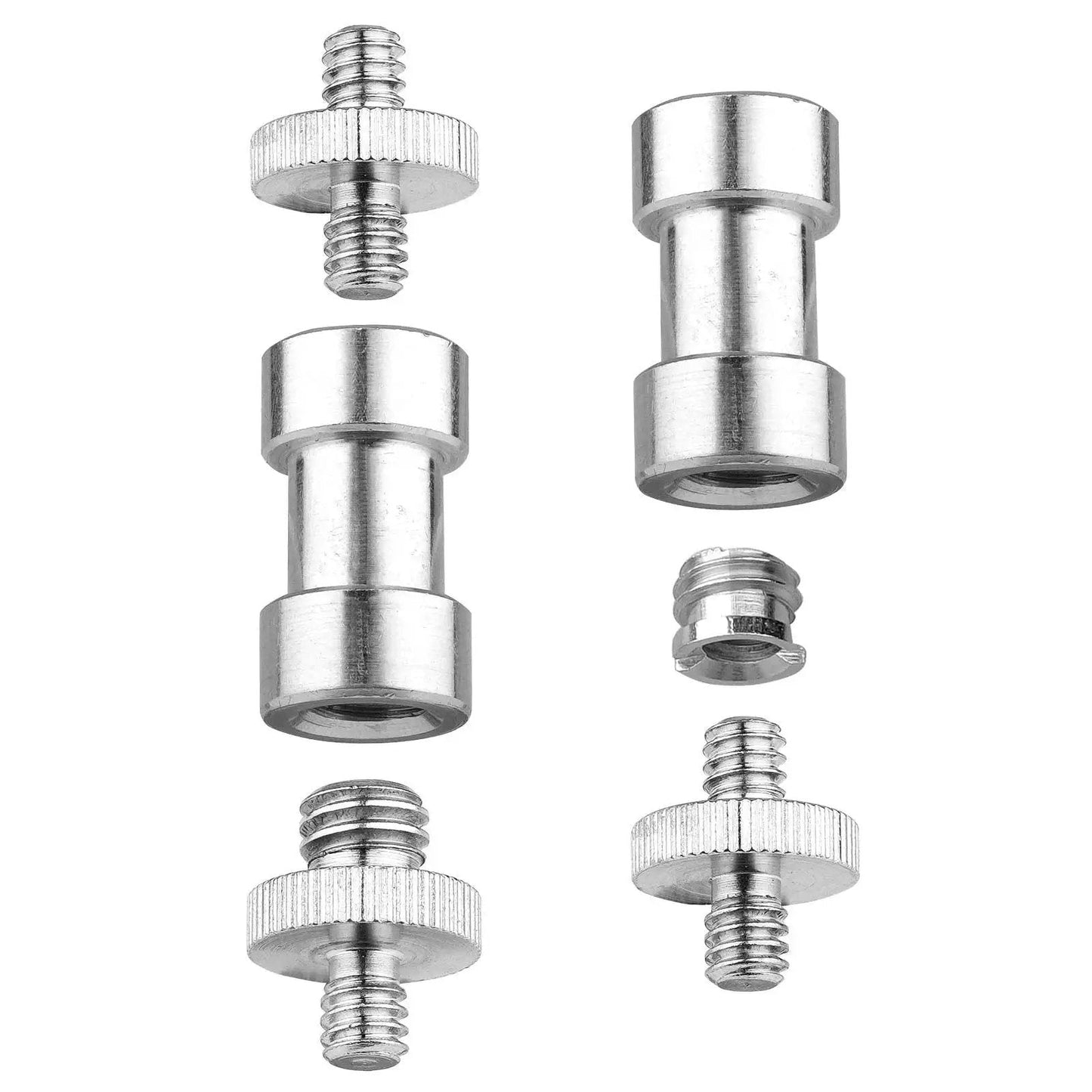 Twenty Two Piece Camera Screw Adapters Kit With Reducer Bushings And Various One Quarter Inch To Three Eighths Inch Connections