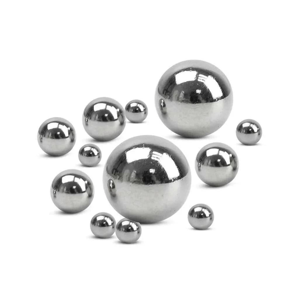 Carbon steel ball 9mm 14mm 2 Grains Carbon Steel Bearing Balls,Precision Balls group display on white background