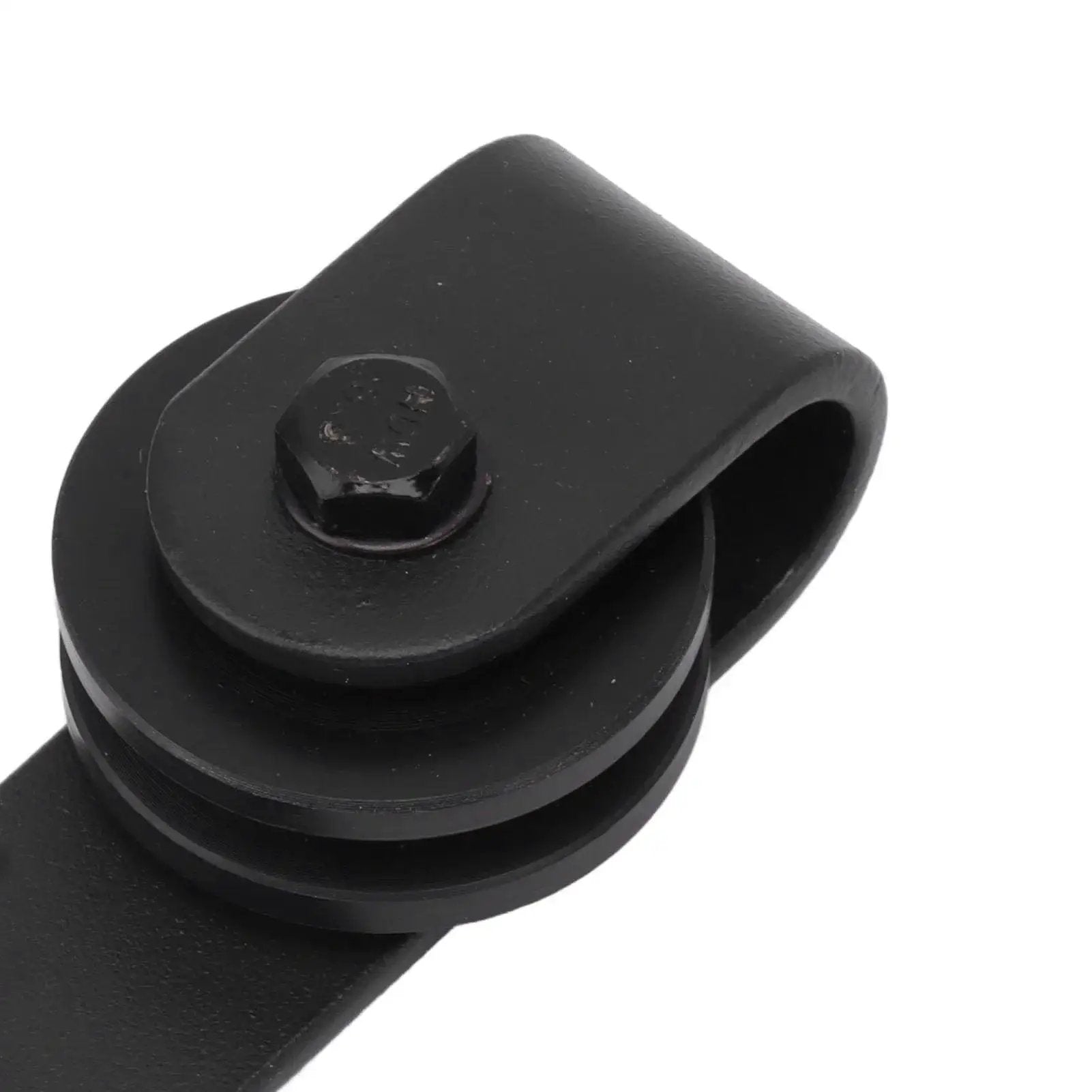 Close-up of Silent Sliding Cabinet Door Rollers Kit Heavy Duty Carbon Steel Rail And Pulley System for smooth quiet operation.
