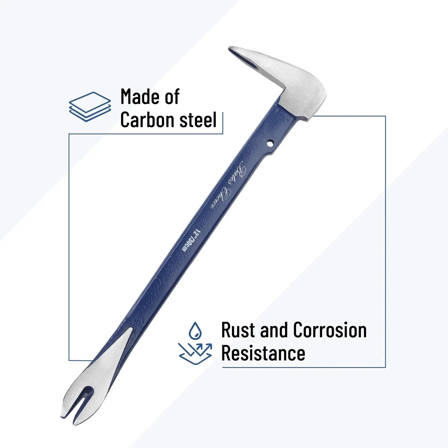 Two durable cat's paw nail pullers deliver strong leverage for removing nails, tacks, and staples from wood, flooring, and furniture