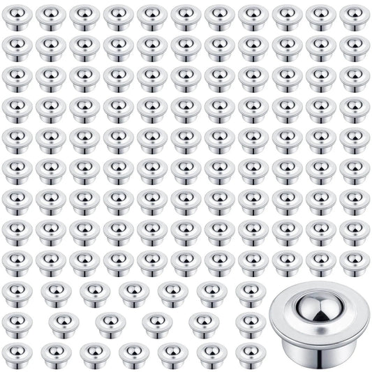 5/8" Roller Ball Transfer Bearing, 120PCS CY-15H Carbon Steel Ball Bearing Rollers, Ball Transfer Bearing Casters Universal for Conveyor, Transmission, Load Capacity 44lbs