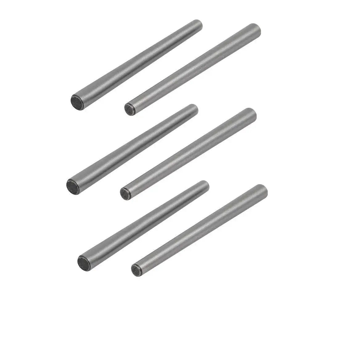 Six-pack of Carbon Steel Taper Pin GB117 45mm Length 3mm Small End Diameter for precision machinery alignment and assembly