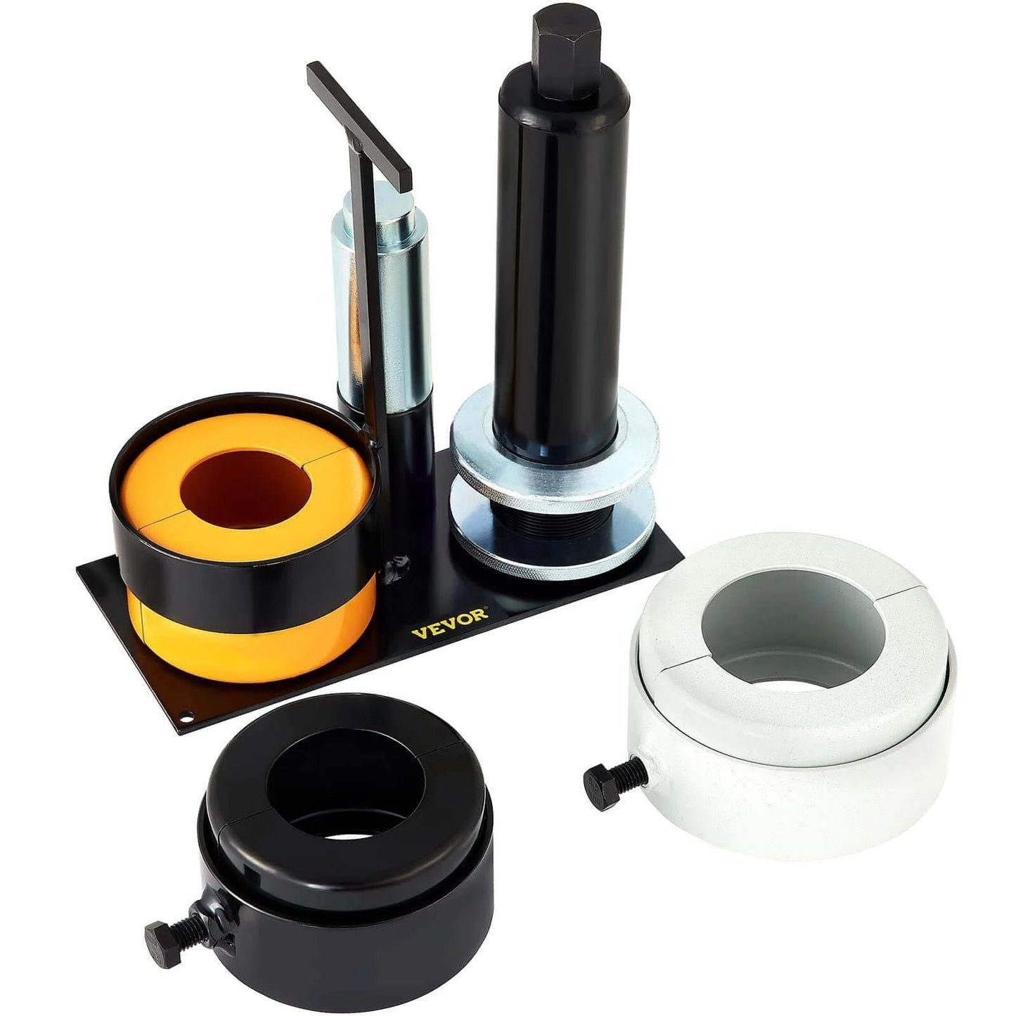 Carrier & Pinion Bearing Puller, Compatible with Dana 30,40,50,60,70, 80, Ford 10.25" Bearings shown with 3 clamshells and 45# steel.