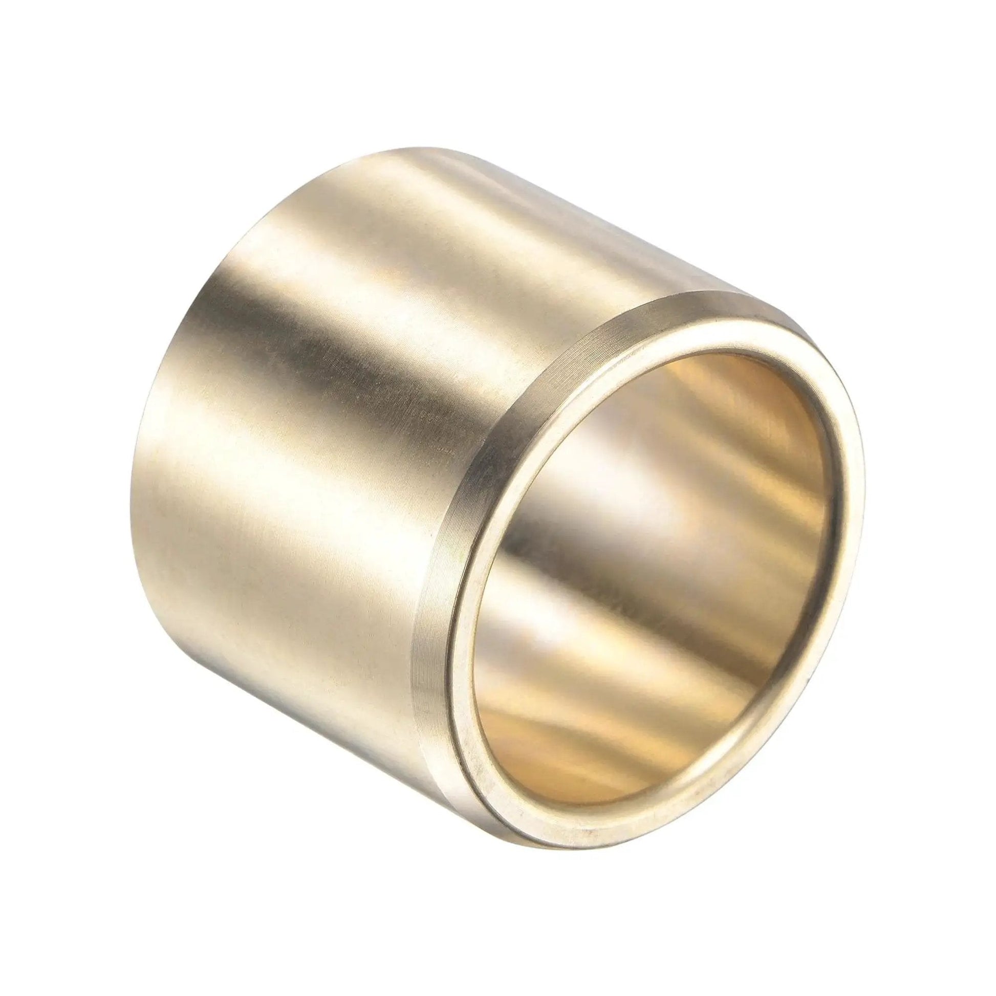 Self-Lubricating Cast Brass Sleeve Bearing With 1 Inch Bore And One And A Quarter Inch Outer Diameter And 1 Inch Length