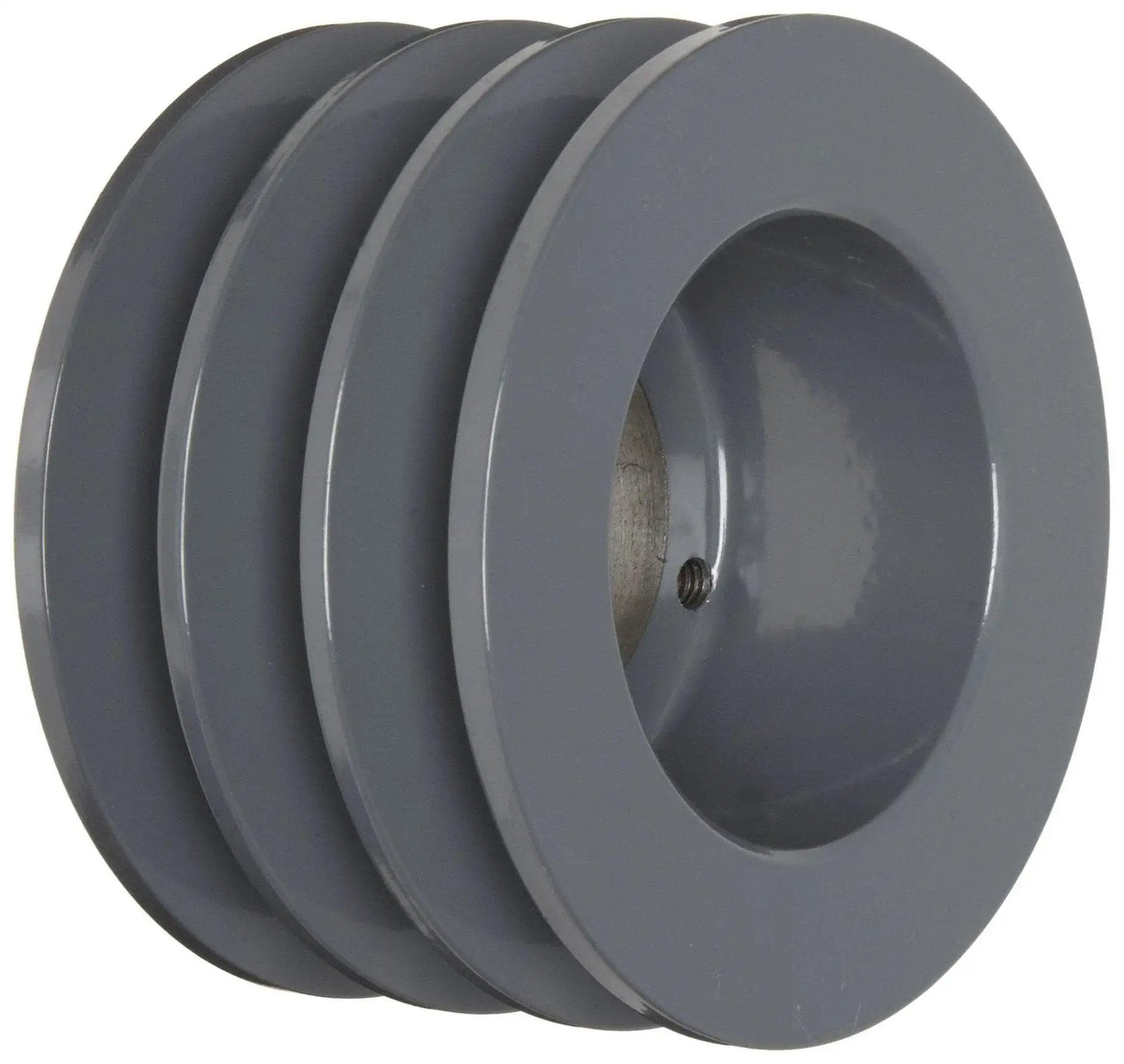 Classical V Belt Sheave for B Belt Section with Three Grooves in Cast Iron, 9.75 Inch Outer Diameter, SK Bushing Required