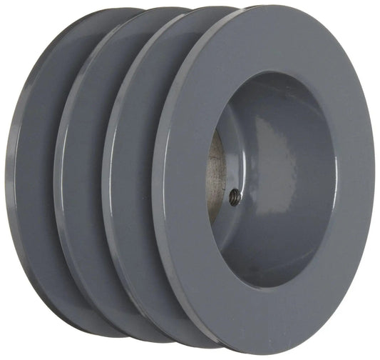 Classical V Belt Sheave for B Belt Section with Three Grooves in Cast Iron, 9.75 Inch Outer Diameter, SK Bushing Required