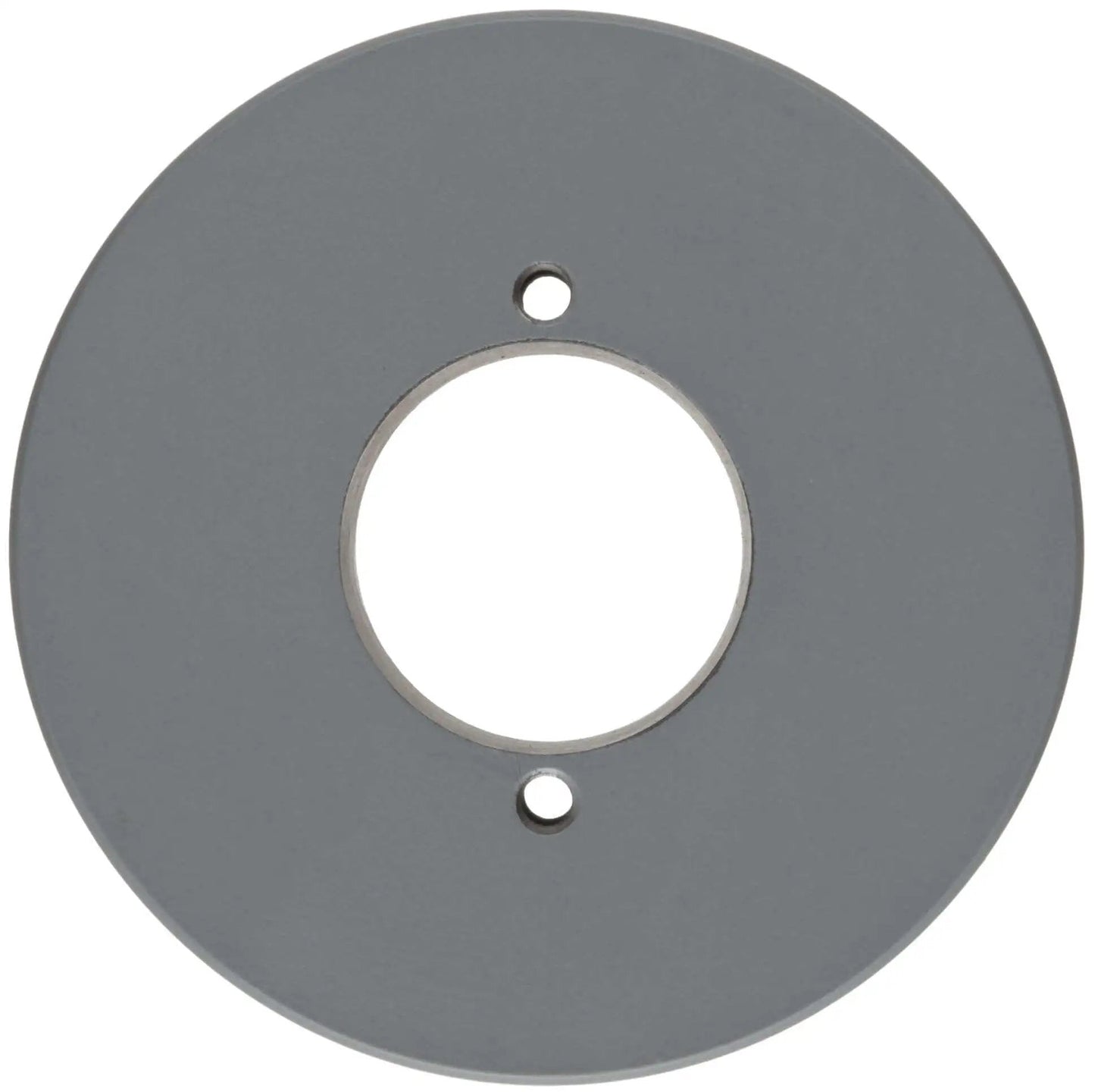 Front view of Heavy Duty QT Bushed V Belt Sheave For B Belt Two Grooves Cast Iron 4.25 Inch Diameter 5890 RPM Max TB Woods 2BK45.