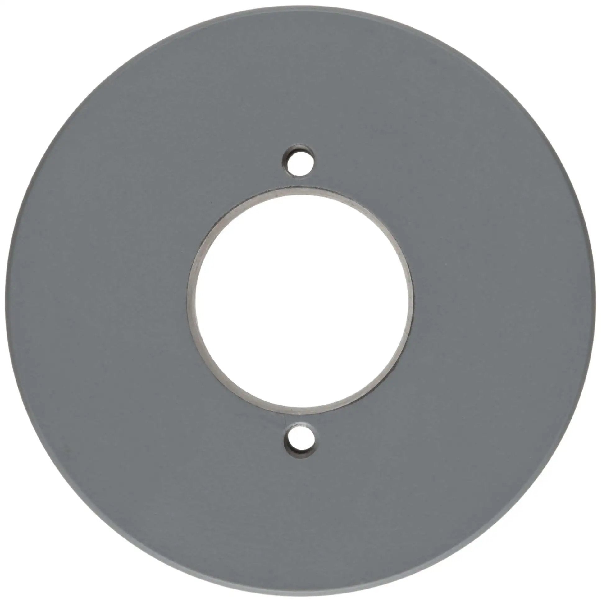 Front view of Heavy Duty QT Bushed V Belt Sheave For B Belt Two Grooves Cast Iron 4.25 Inch Diameter 5890 RPM Max TB Woods 2BK45.