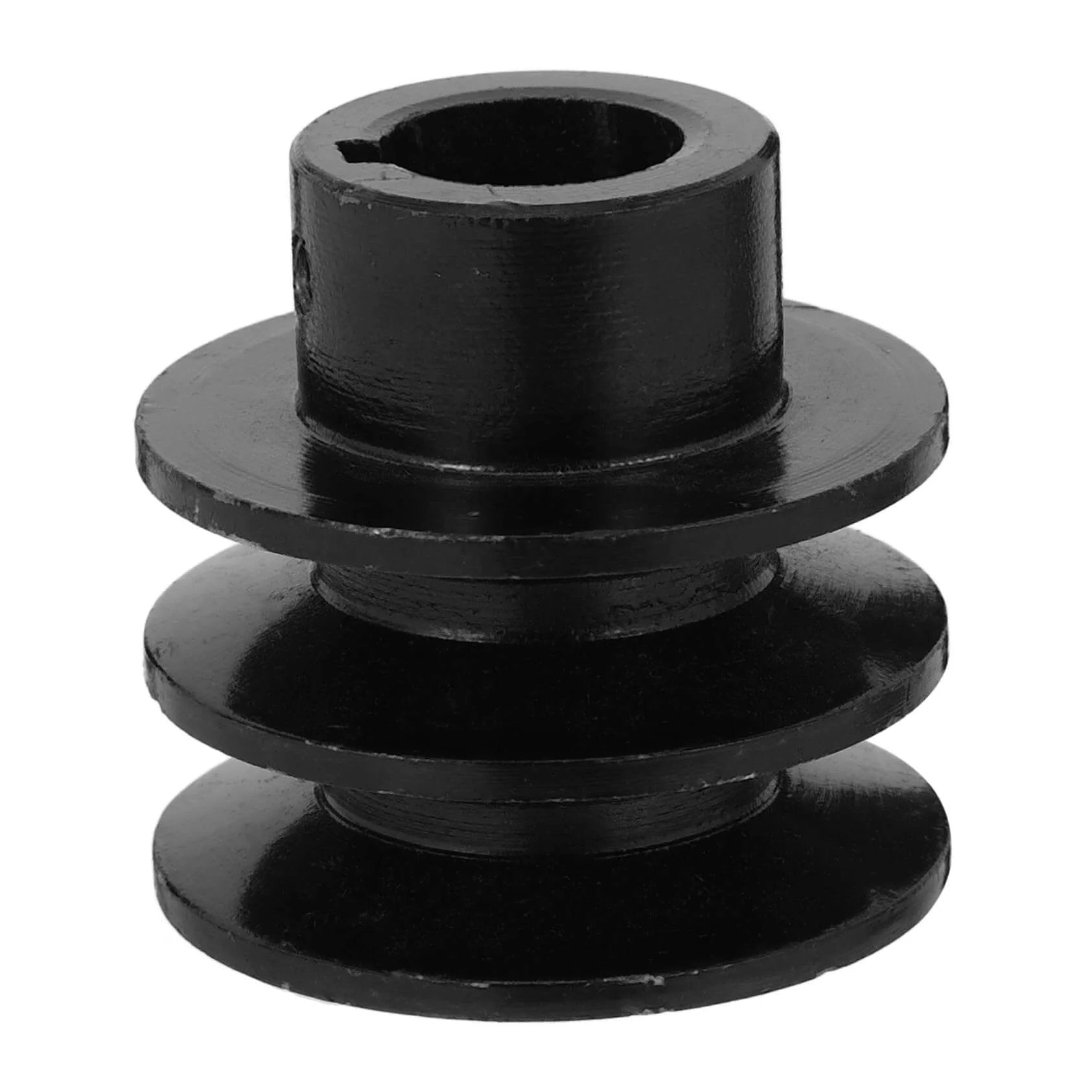 Front view of Groove Sheave Double Pulley for V-belt Water Pump Heavy Duty Cast Easy Installation for Automotive and Industrial Applications
