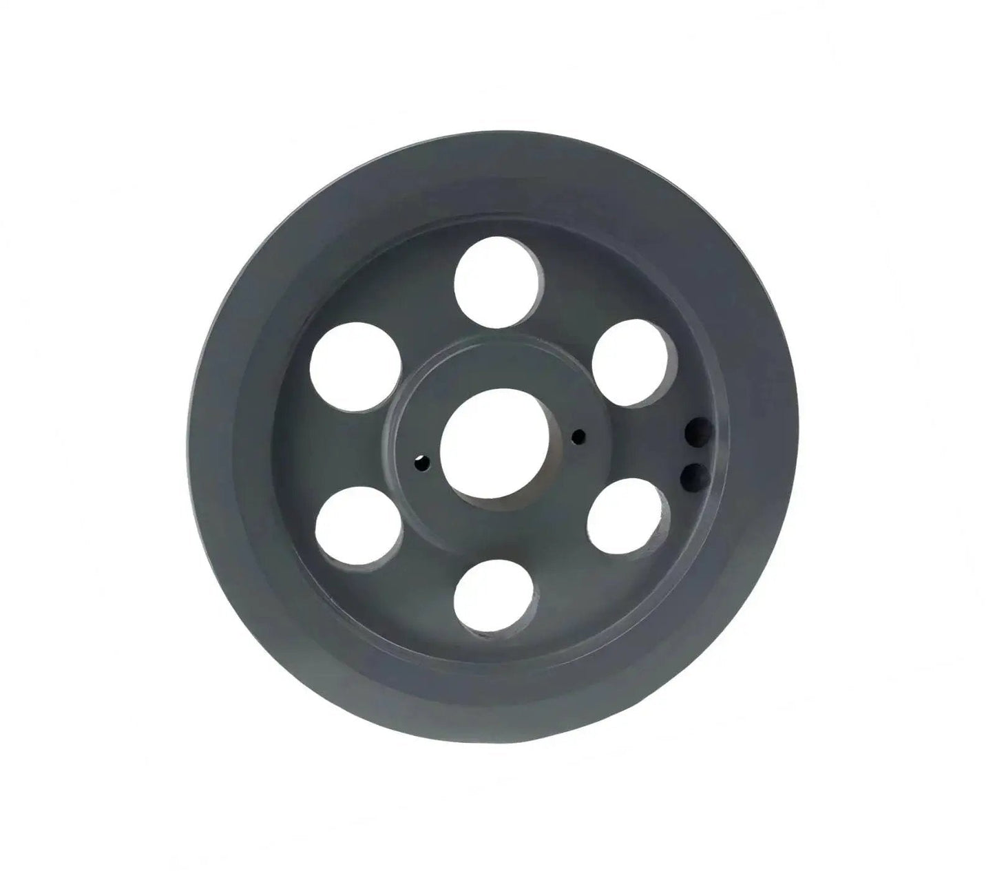 Efficient 7.75 inch dual groove cast iron pulley with a 1-1/8 inch bushing delivers reliable belt drive for B section 5L belts.