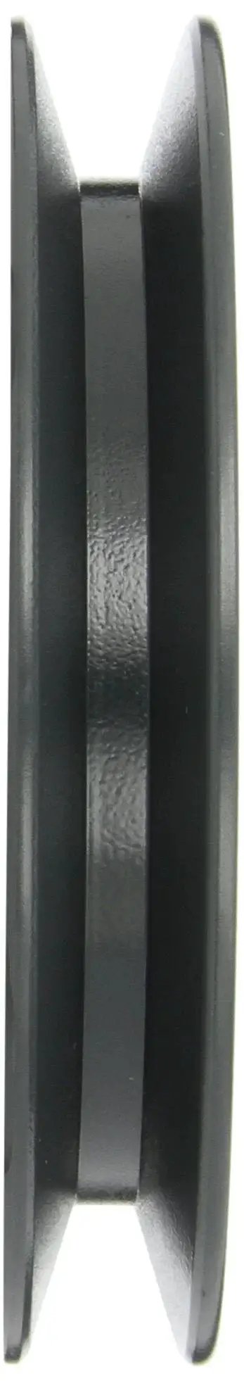 Side view of Durable Bushed Classical Gripbelt Sheave For 4L A Belts And 5L B Belts Cast Iron Single Groove Pulley With H Bushing