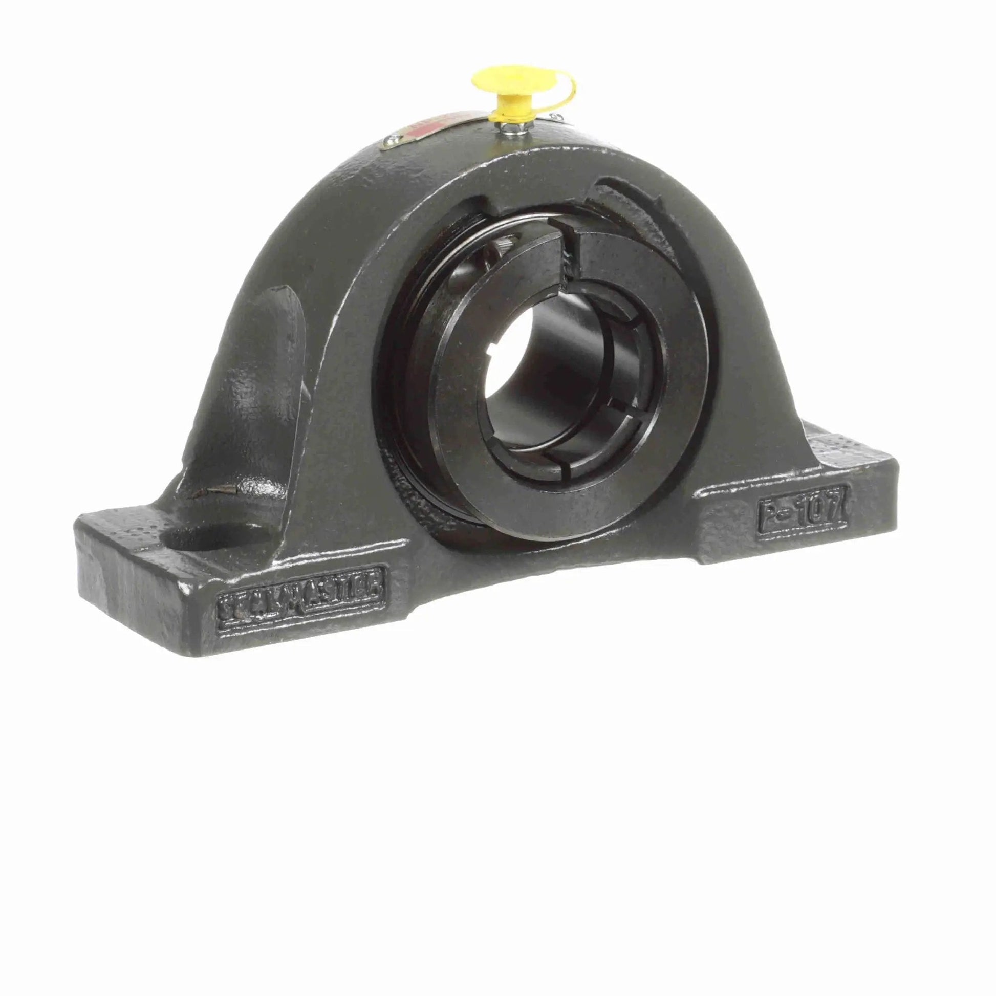Sealmaster NP-24T mounted cast iron two-bolt pillow block bearing for machinery, front view