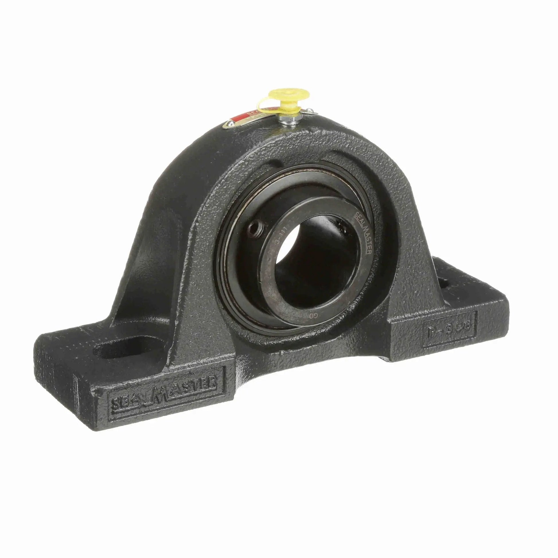 Mounted Cast Iron Two Bolt Pillow Block Ball Bearing MP27 Sealmaster Setscrew Lock Black Oxide Finish Heavy Duty Ready To Mount Unit