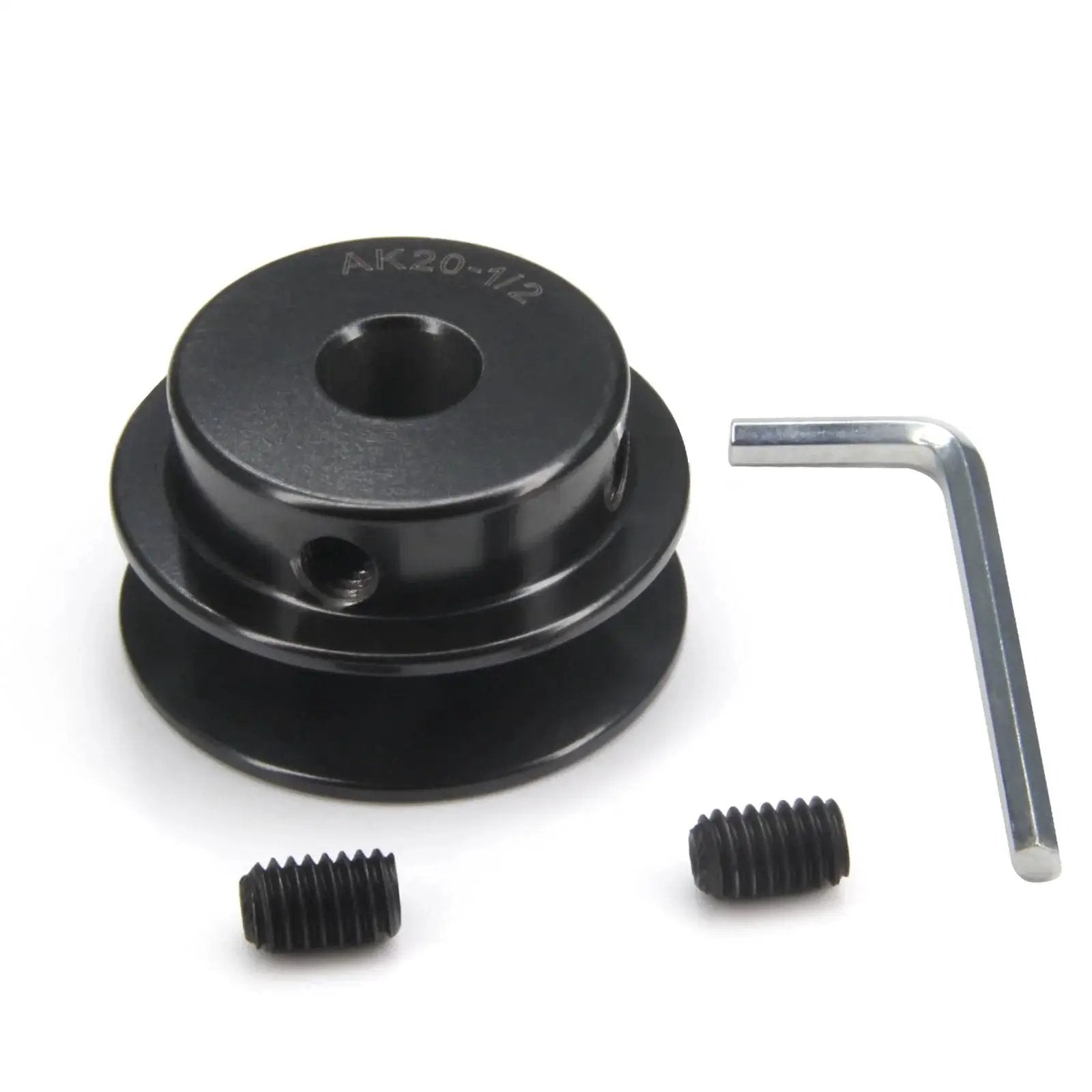Single Groove Web Sheave Cast Iron Belt Pulley For V-Belt Drives 2.0 Inch Outer Diameter With 1/2 Inch Bore AK20 with screws