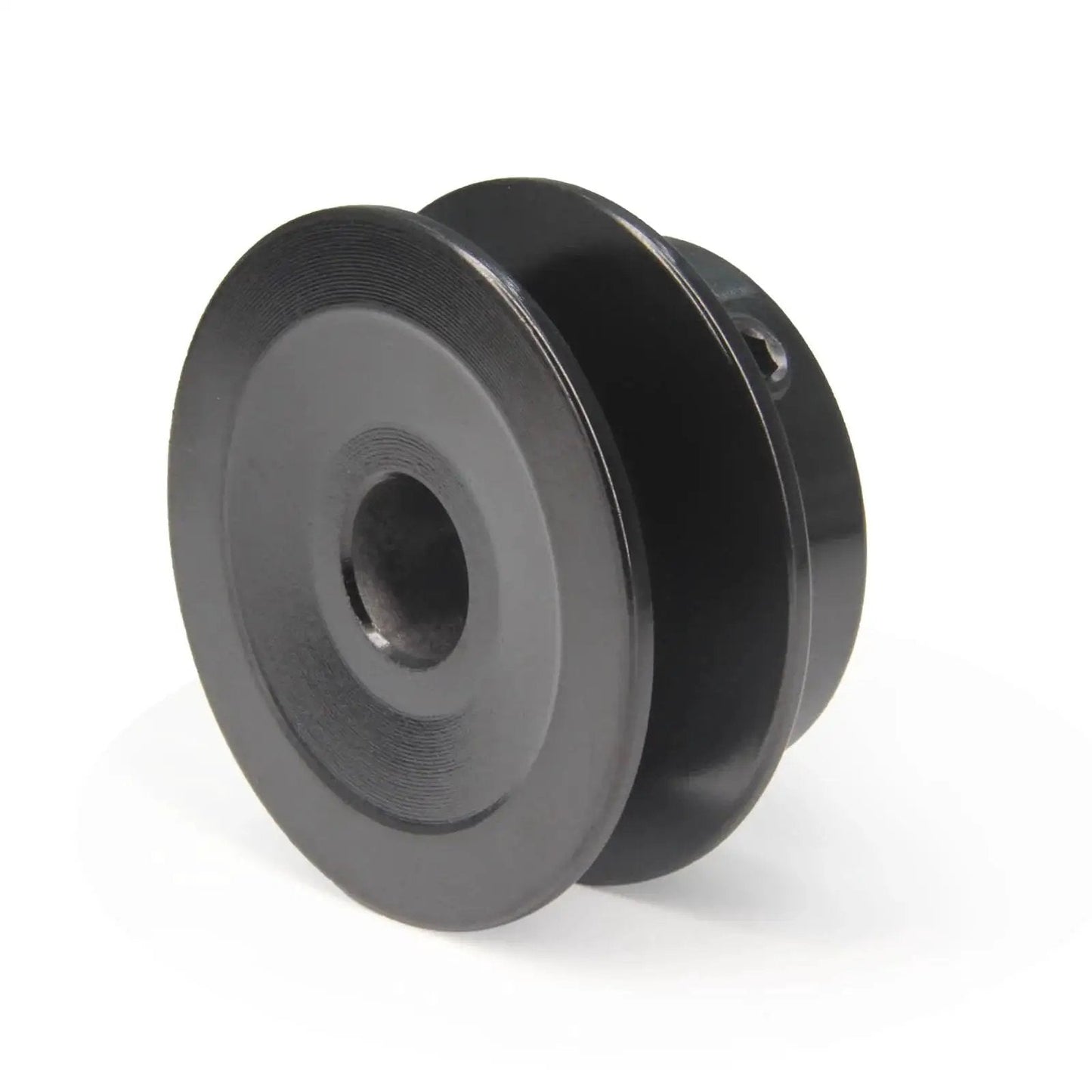 Single Groove Web Sheave Cast Iron Belt Pulley for V-Belt Drives 2.0 Inch Outer Diameter with 1/2 Inch Bore side view