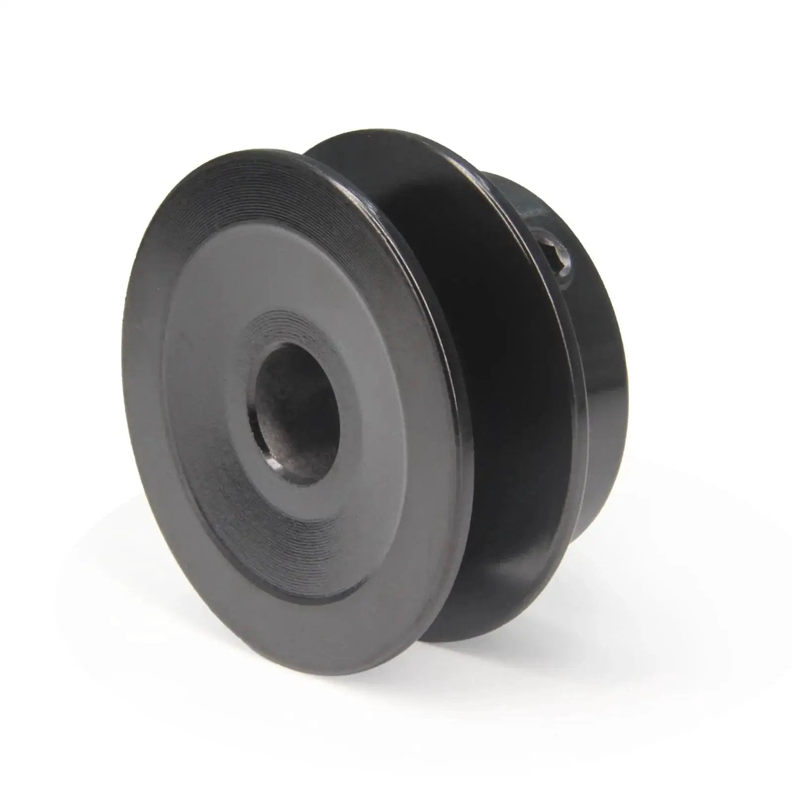 Single Groove Web Sheave Cast Iron Belt Pulley for V-Belt Drives 2.0 Inch Outer Diameter with 1/2 Inch Bore side view