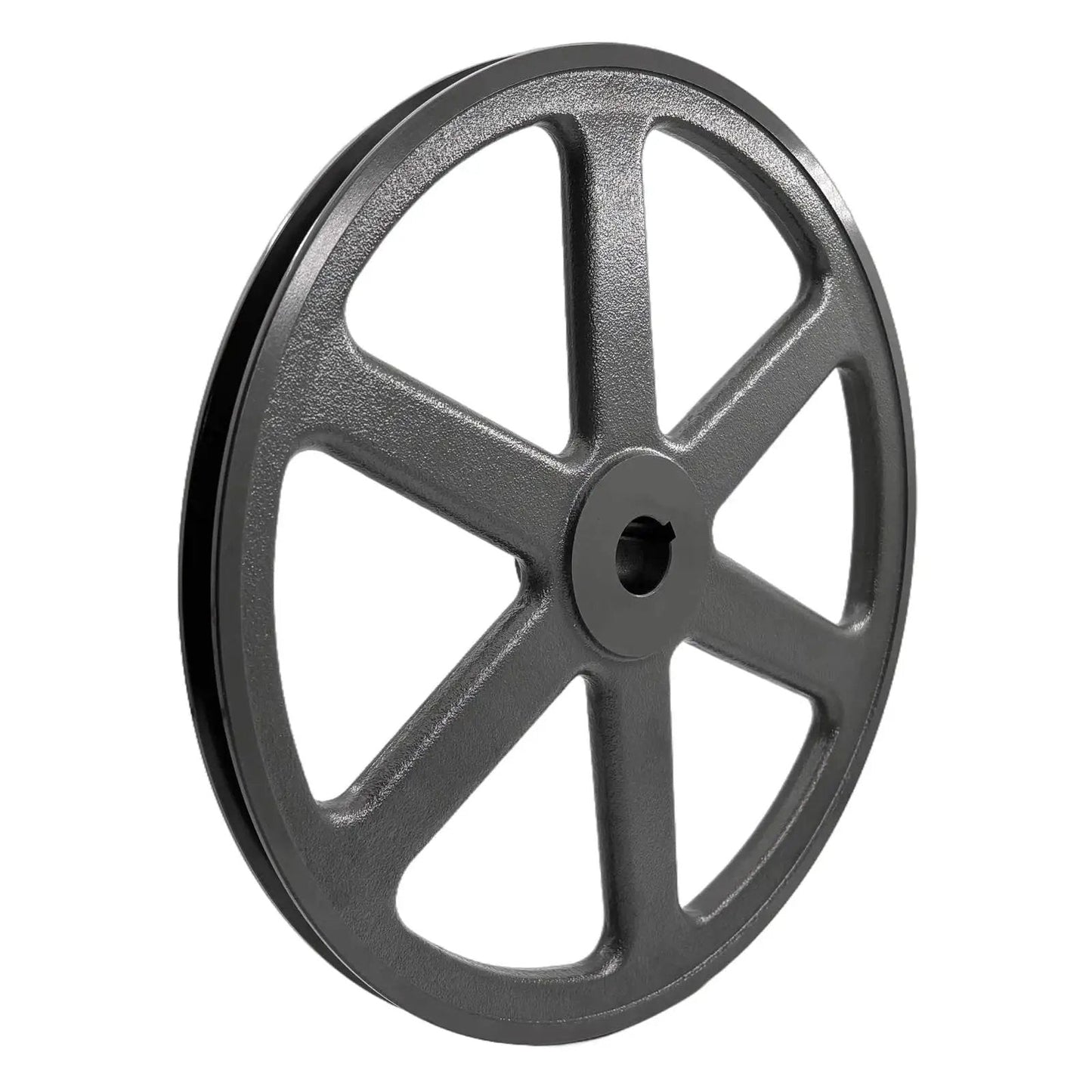 Heavy Duty Cast Iron V Belt Pulley With 12.25 Inch Outer Diameter And 1 Inch Bore One Groove Motor Pulley For A 3L And 4L V Belts