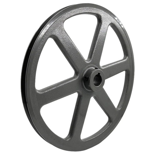 Heavy Duty Cast Iron V Belt Pulley With 12.25 Inch Outer Diameter And 1 Inch Bore One Groove Motor Pulley For A 3L And 4L V Belts