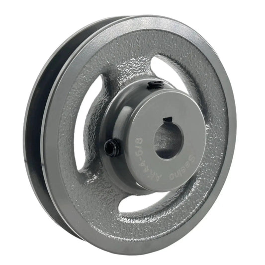 4.25 Inch V Belt Pulley For 5/8 Inch Bore Shaft One Groove Cast Iron V-Belt Sheave For A AX 3L 4L Belts, AK4458 Pulley By Saelno
