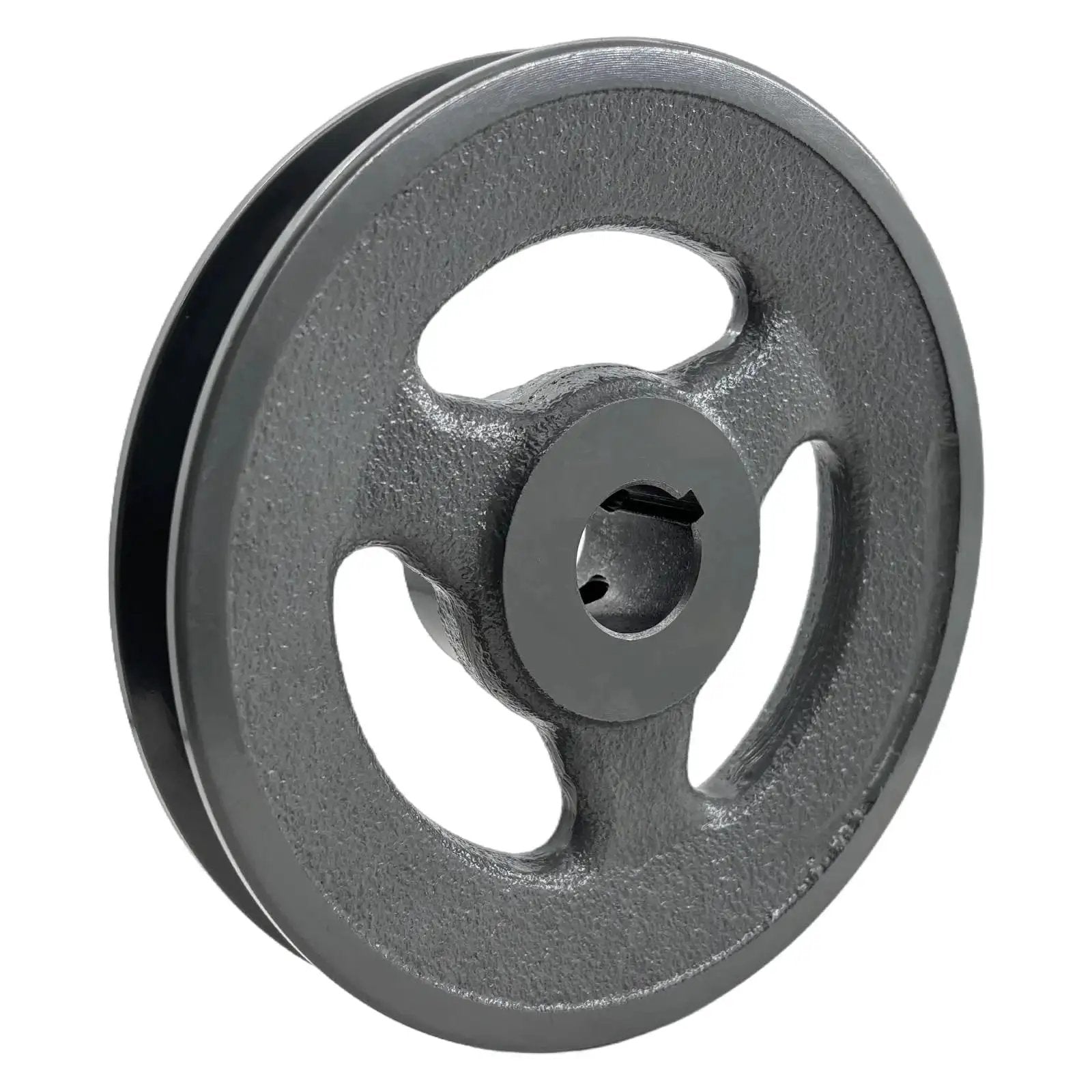 Heavy Duty Cast Iron V Belt Pulley With Seven Eighth Inch Bore And Five Point Seven Five Inch Outer Diameter One Groove