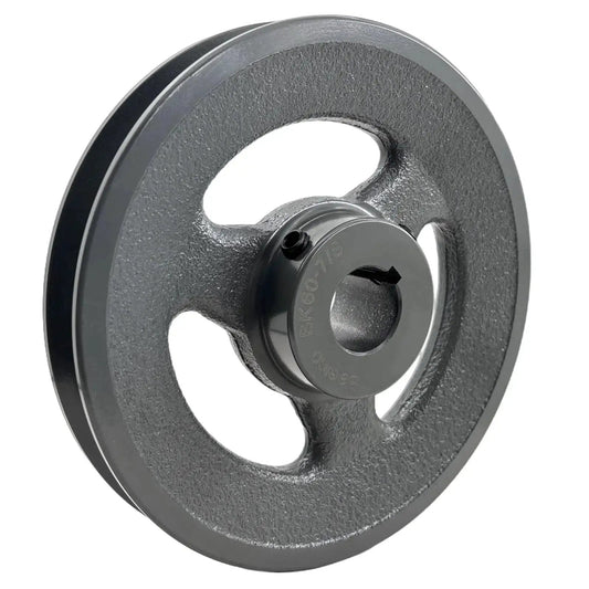 Heavy Duty Cast Iron V Belt Pulley With Seven Eighth Inch Bore And Five Point Seven Five Inch Outer Diameter One Groove For A AX B BX 4L And 5L V Belts