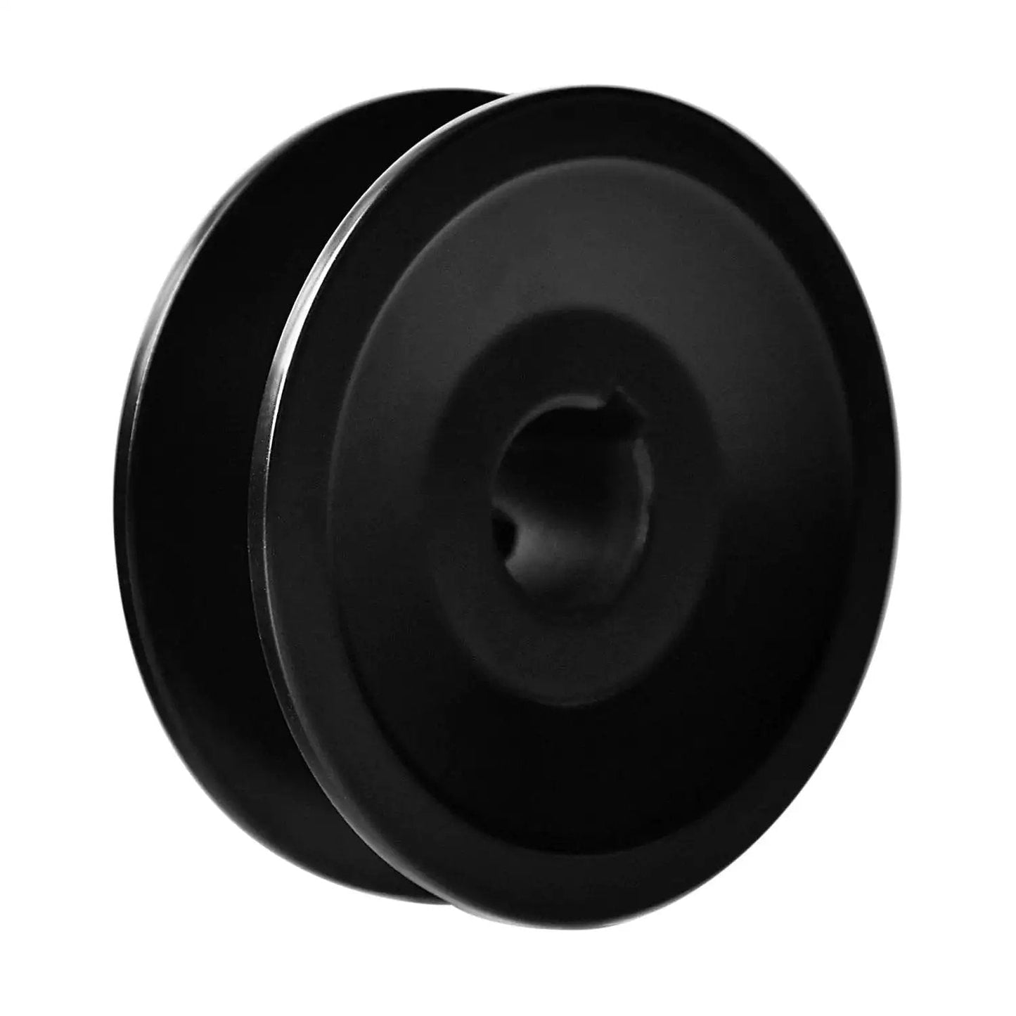 BK25 5/8 Inch Single Groove V Belt Pulley Cast Iron 2.6 Inch Outside Diameter with 5/8 Inch Bore, epoxy coated, front view