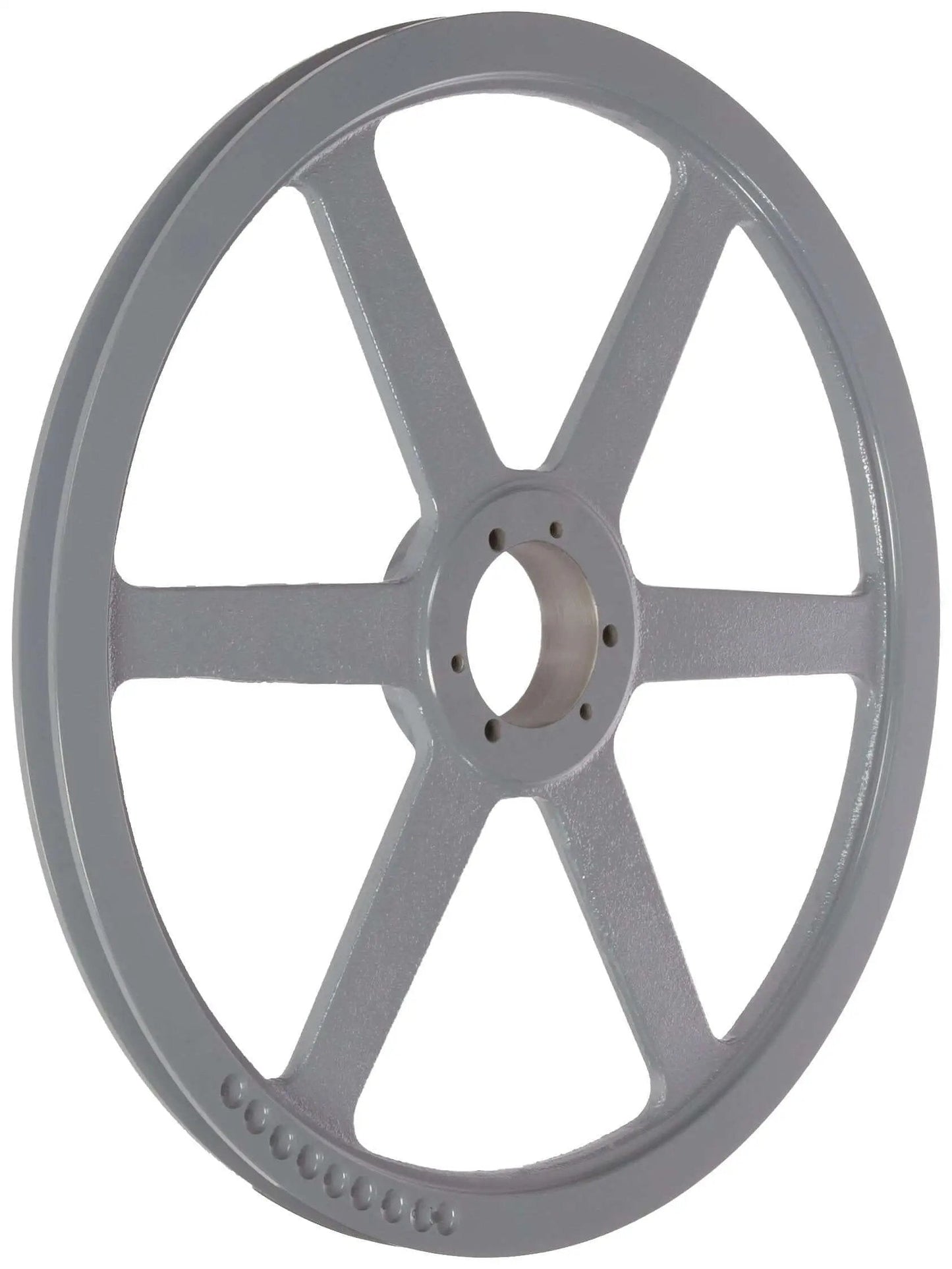Classic V Belt Sheave For B Belt Section One Groove Cast Iron Thirteen Point Nine Five Inch Outer Diameter SDS Bushing Required