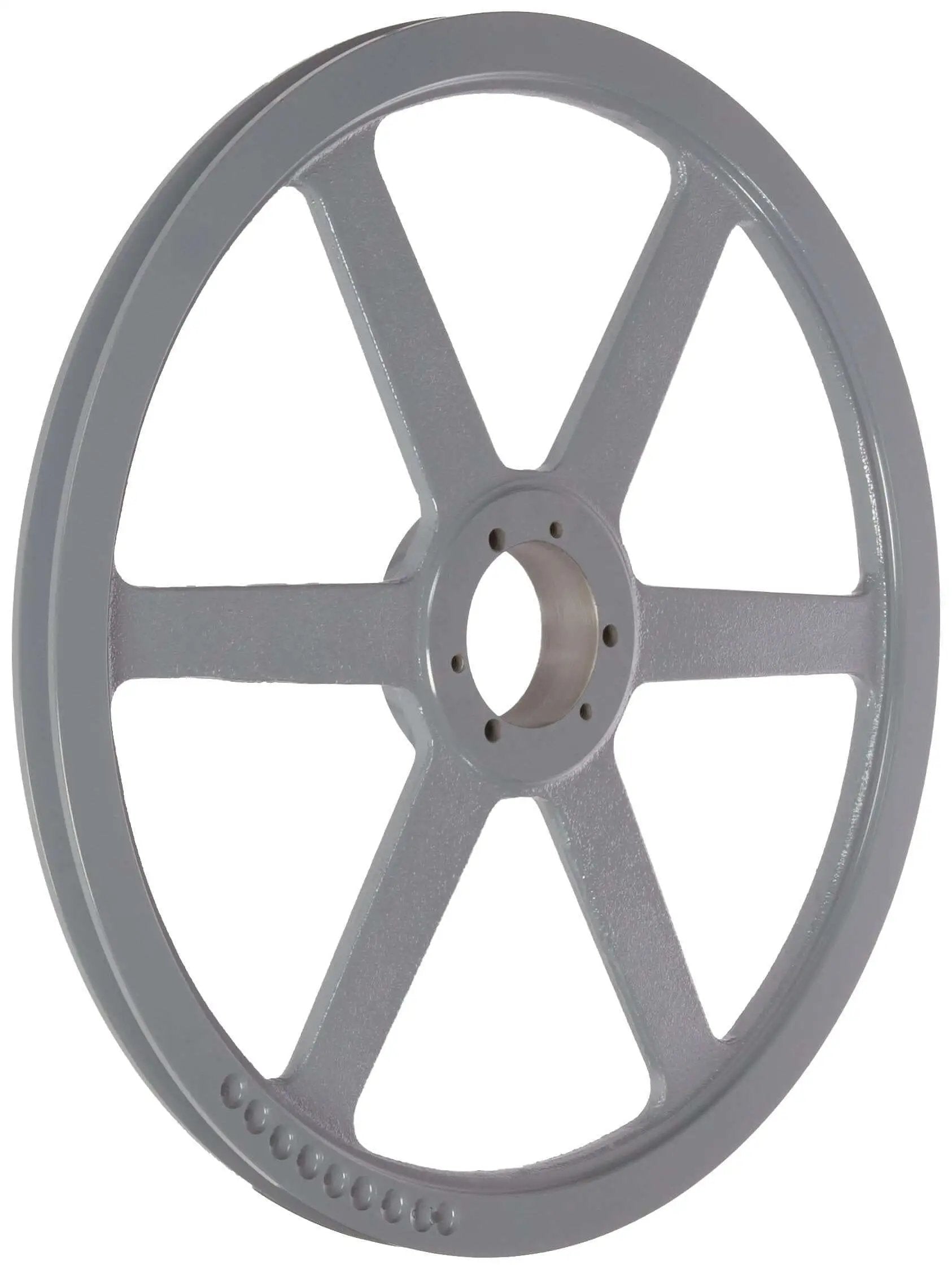 Classic V Belt Sheave For B Belt Section One Groove Cast Iron Thirteen Point Nine Five Inch Outer Diameter SDS Bushing Required