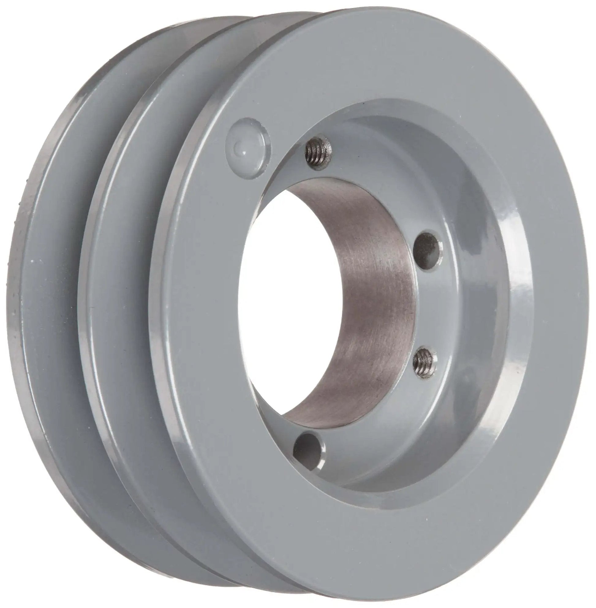 Classical V Belt Sheave for B Belt Section With Two Grooves Cast Iron 5.75 Inch OD SDS Bushing Required To Fit Industrial Drive Systems