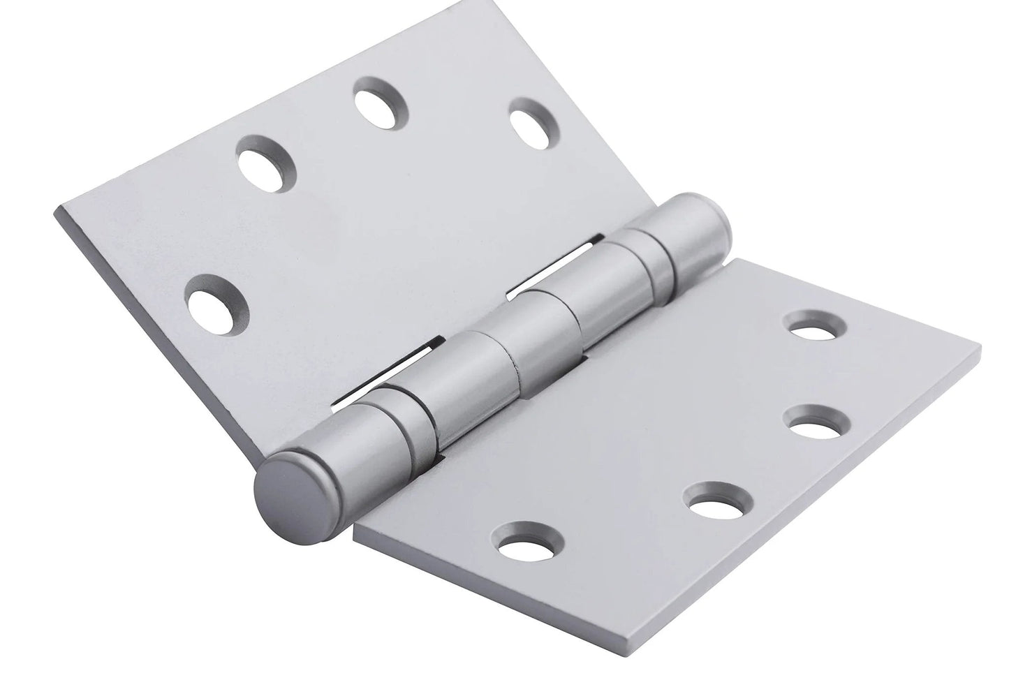 4.5 Inch By 4.5 Inch Ball Bearing Hinge Set Of 3 For Mortise Doors With Included Wood And Machine Screws Full Cast Steel Construction Delivers Smooth Operation For Medium To Heavy Duty Doors And Eliminates Creaks