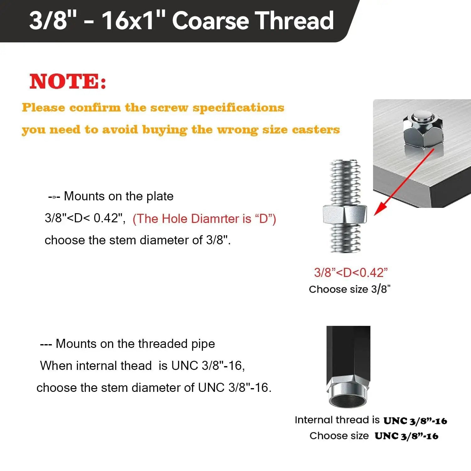 Threaded stem specification guide for 4 Inch Swivel Threaded Stem Caster Wheels Set Of 4 Heavy Duty 2000 Lb Capacity Locking Casters