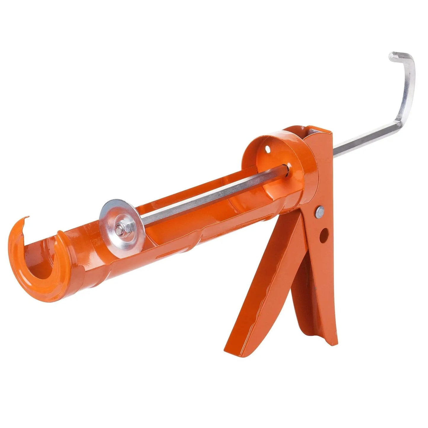 Caulking Gun With Ten To One Thrust Ratio No Drip Design For Precise Bead Control, dispensing silicone and adhesives, orange color