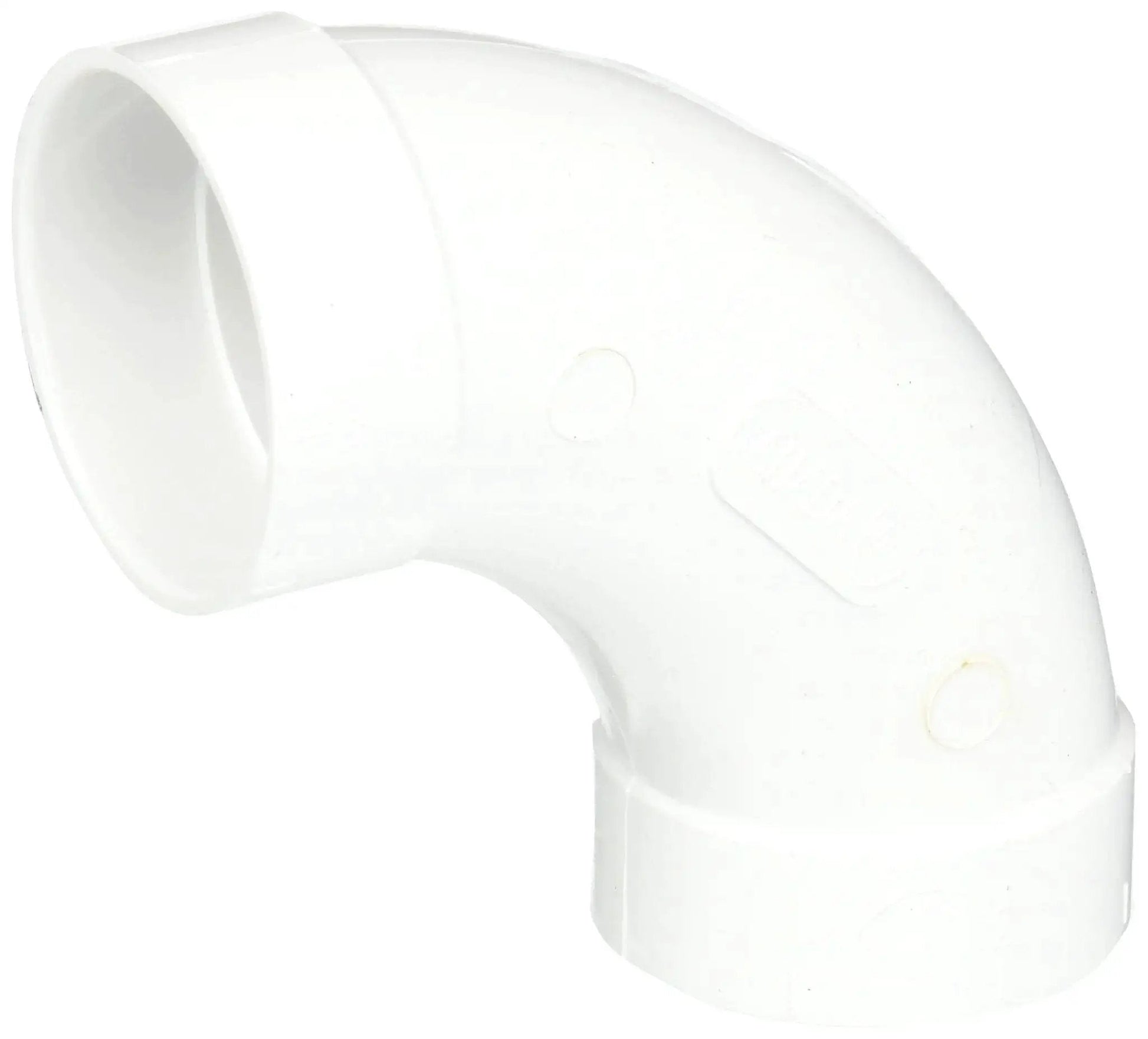 Central Vacuum 2 Inch PVC 90 Degree Sweep Fitting White Elbow for Easy 2 Inch Pipe Runs Low Friction Interior Canadian Made