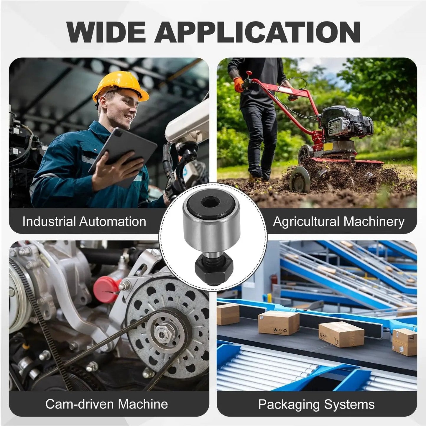Durable 4 Pack CF5 KR13 Needle Roller Bearings for industrial, agricultural, cam-driven, packaging use in 12D printer machinery tools