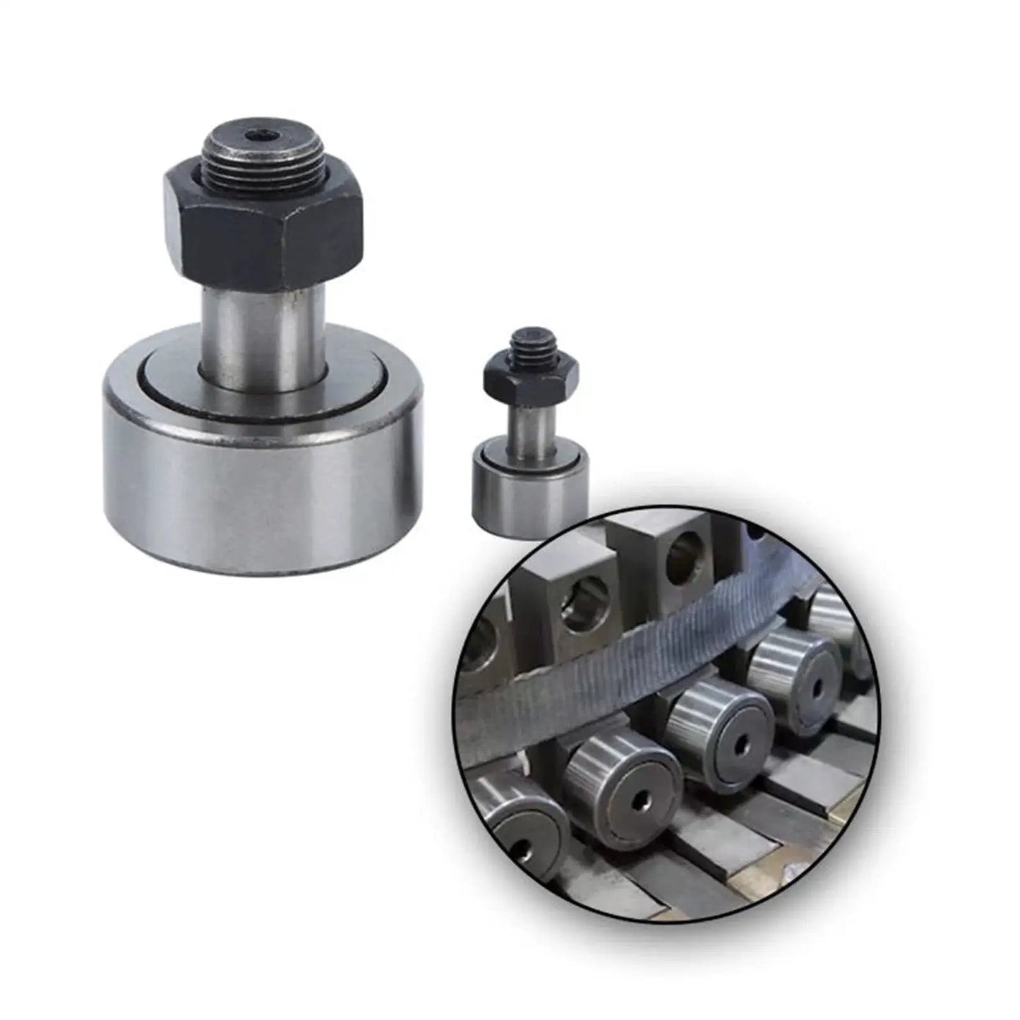 2pcs CF8 KR19 Cam Follower Needle Roller Bearing With M8x1.25mm Male Thread shown in machine setup