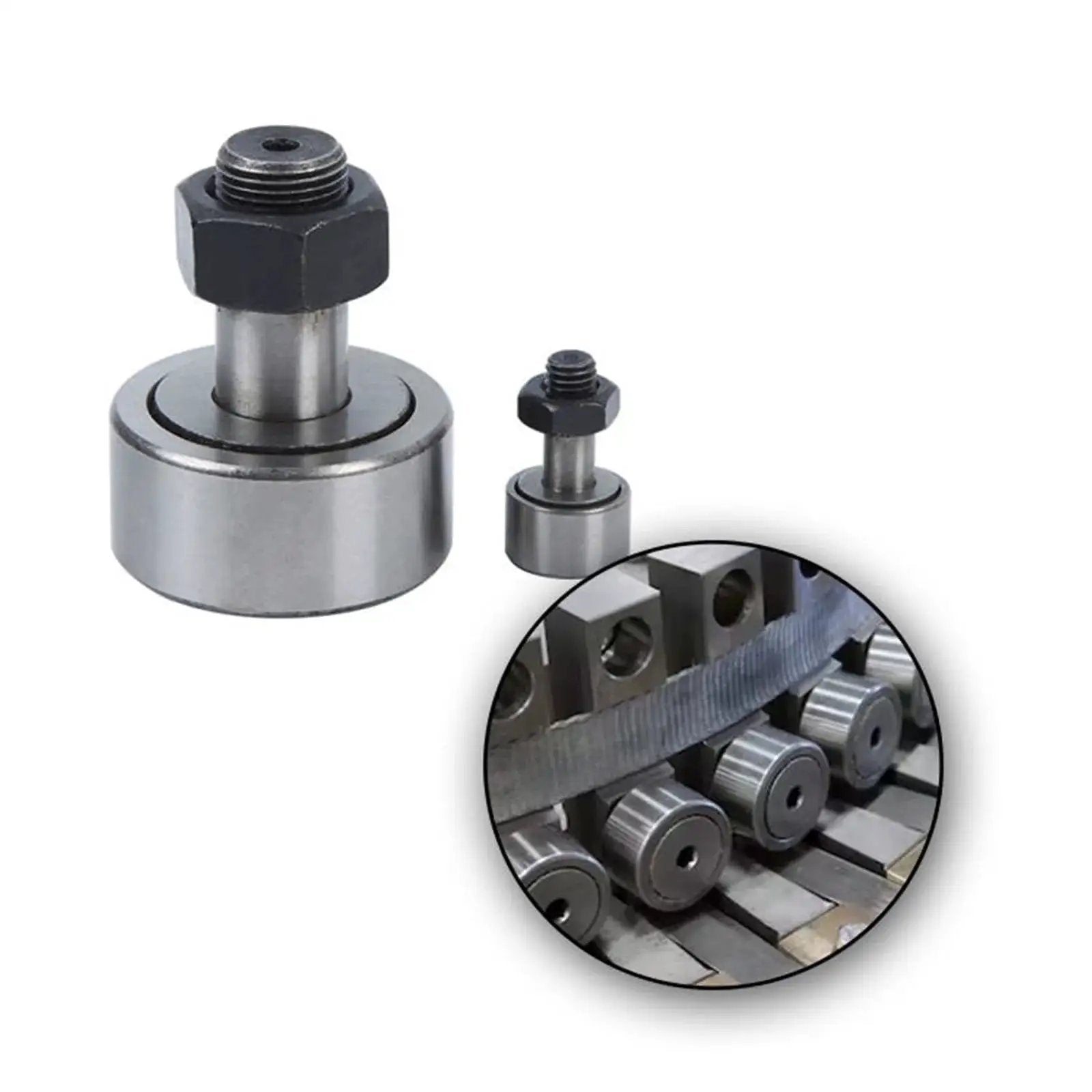 2pcs CF8 KR19 Cam Follower Needle Roller Bearing With M8x1.25mm Male Thread shown in machine setup