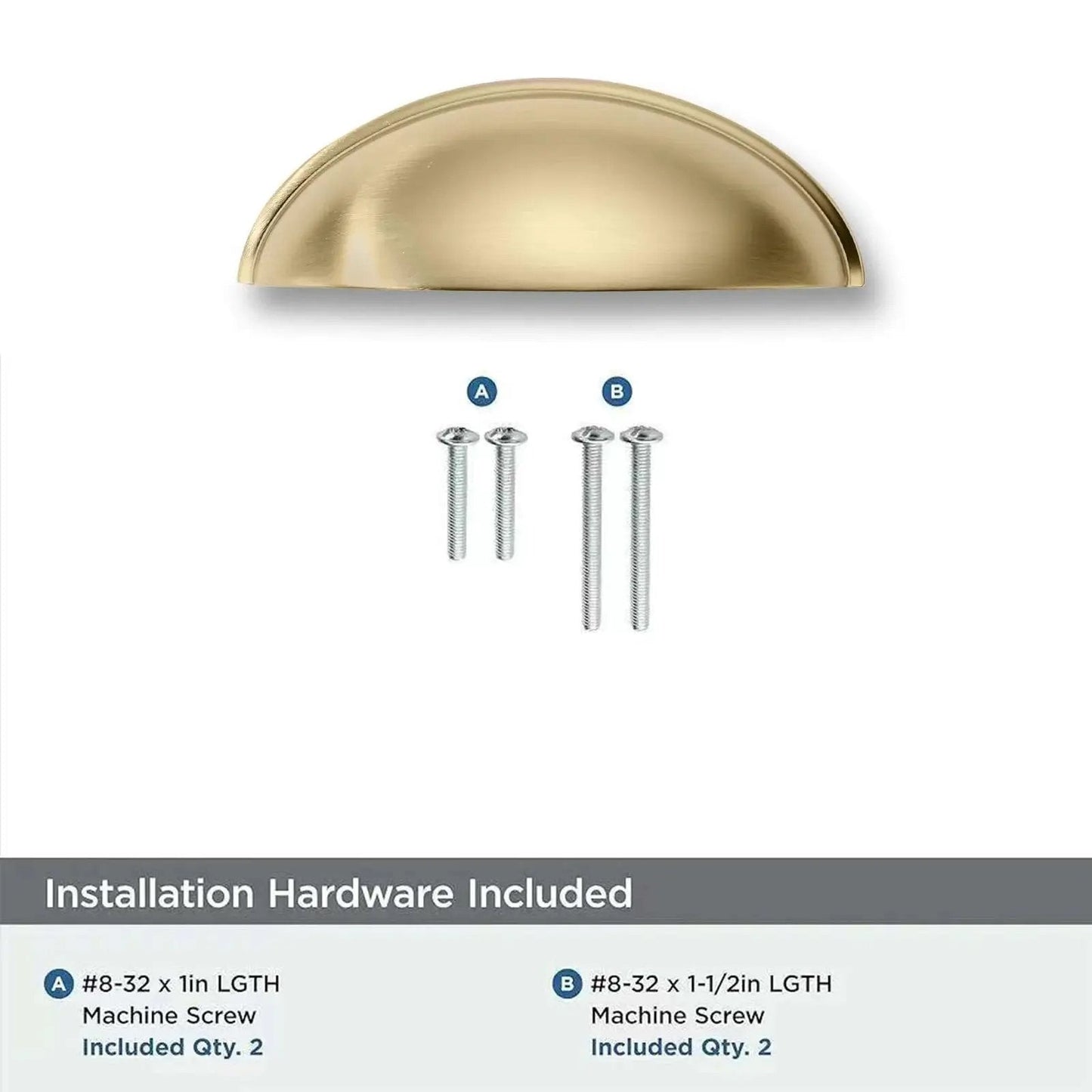 10 Pack 3 Inch Champagne Bronze Cup Drawer Pulls For Cabinets And Furniture Durable Solid Metal Kitchen Hardware with screws
