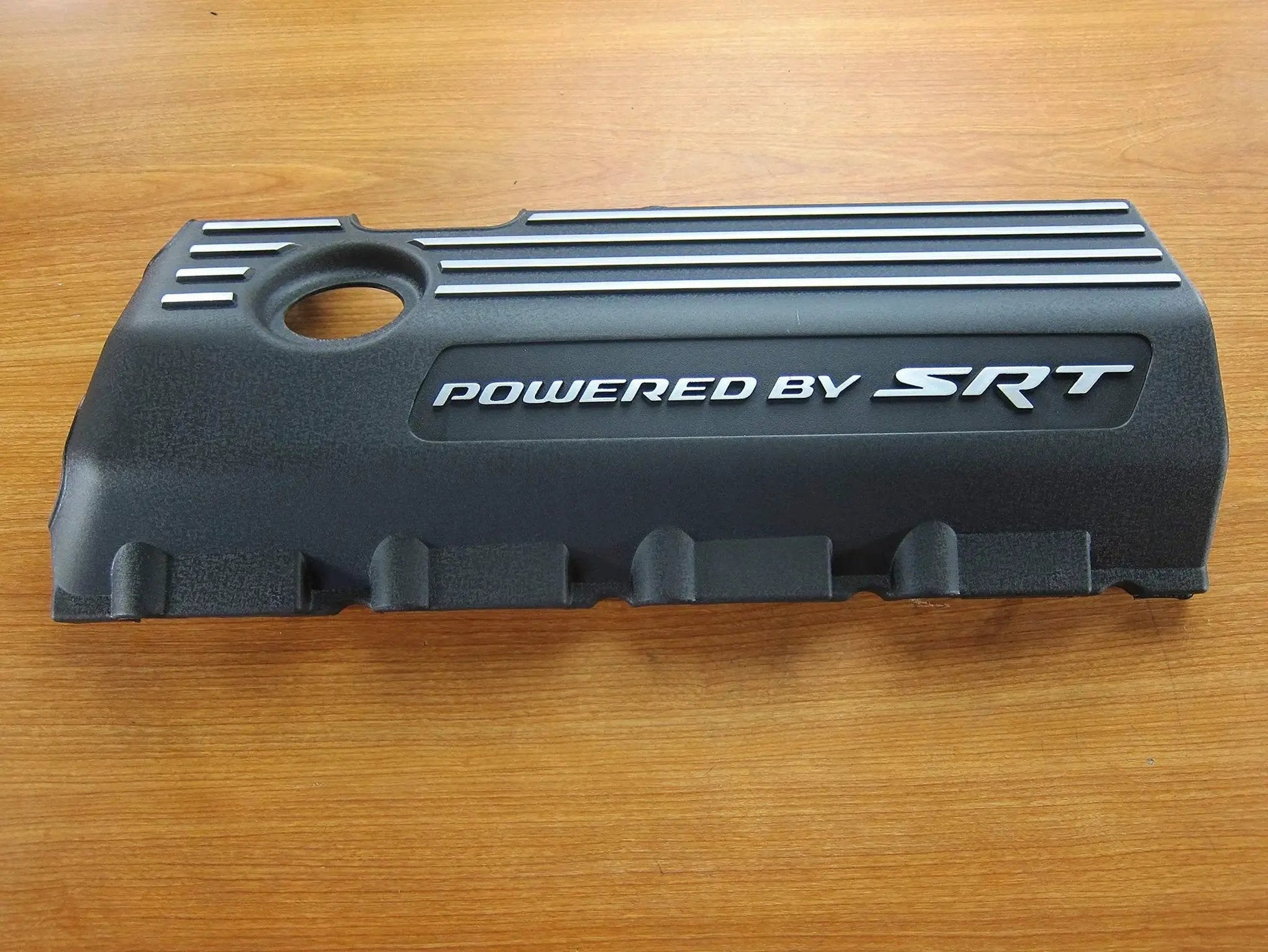 Charger And Challenger Left Side Engine Cover With SRT Badge Genuine Mopar OEM Replacement Part For Engine Bay Direct Fit