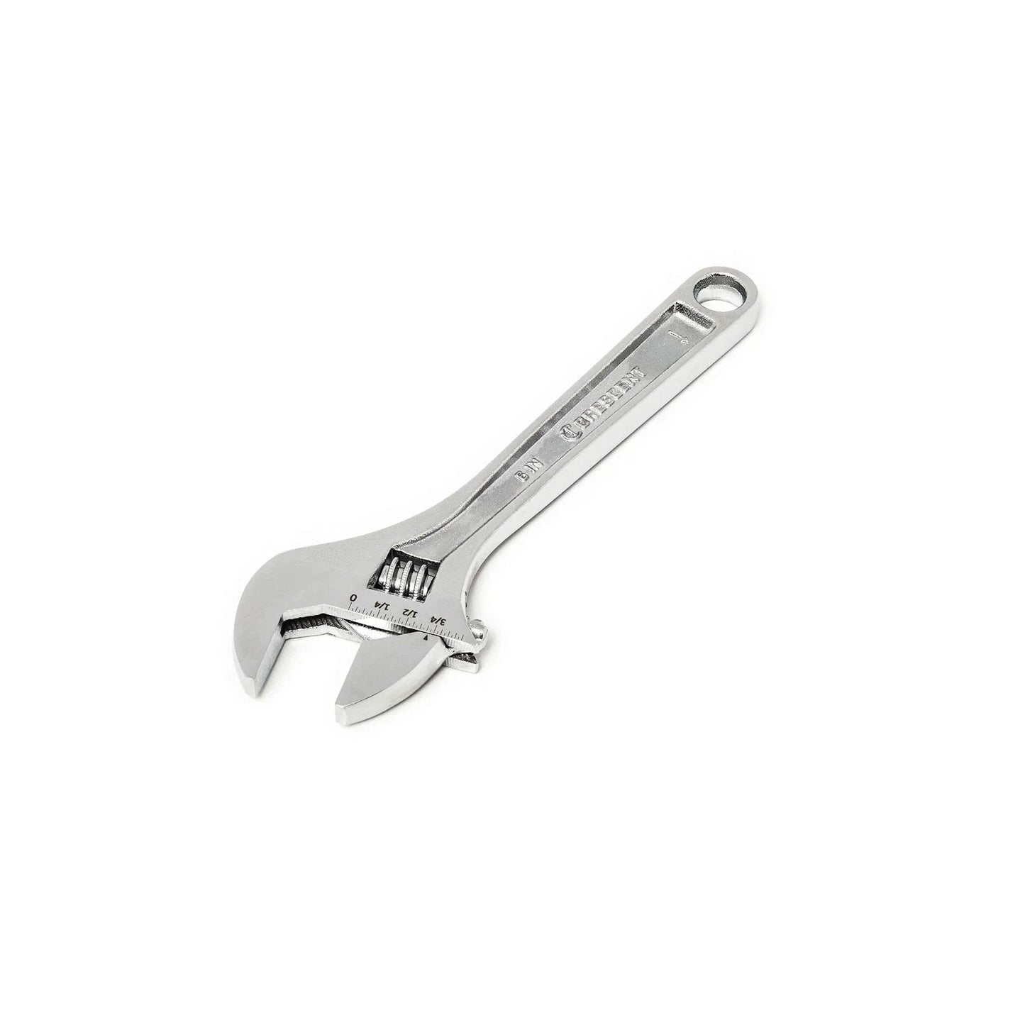 Chrome adjustable wrench from 180 Piece Professional Tool Set in Tool Storage Case - CTK180