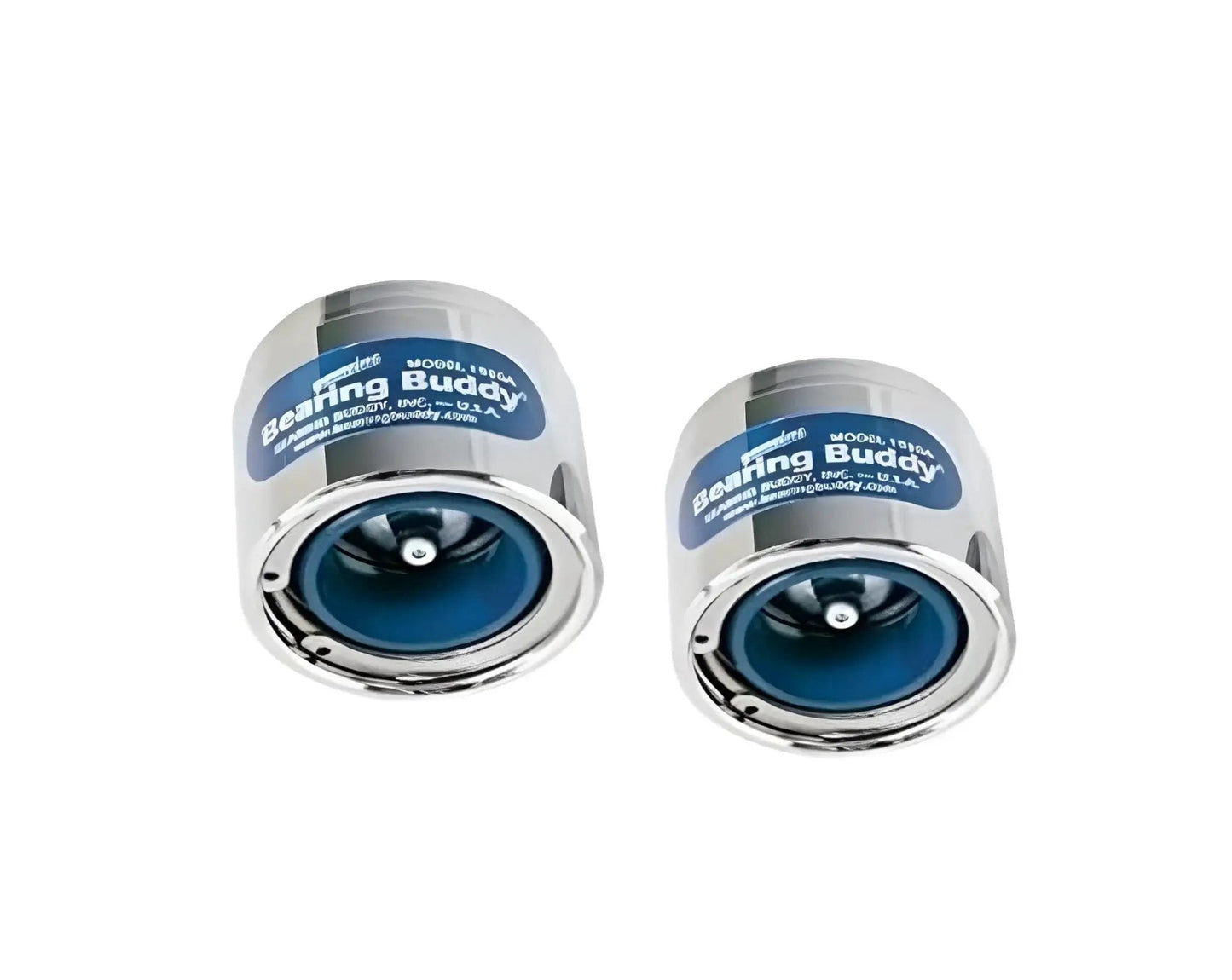 Chrome Plated Bearing Protector With Blue Grease Indicator, fits hubs 1.980 inch, for boats, RVs, trailers, USA made