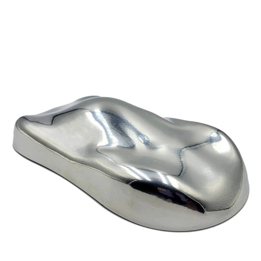 Super Chrome Silver Powder Coating For Metal One Pound Can With High Gloss Reflective Finish Similar To Electroplated Exterior Resin