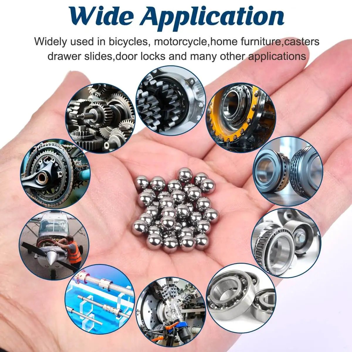 100 Piece G25 Precision Chrome Steel Bearing Balls Hardened And Mirror Polished One Quarter Inch 6 35 Millimeter For Bearings
