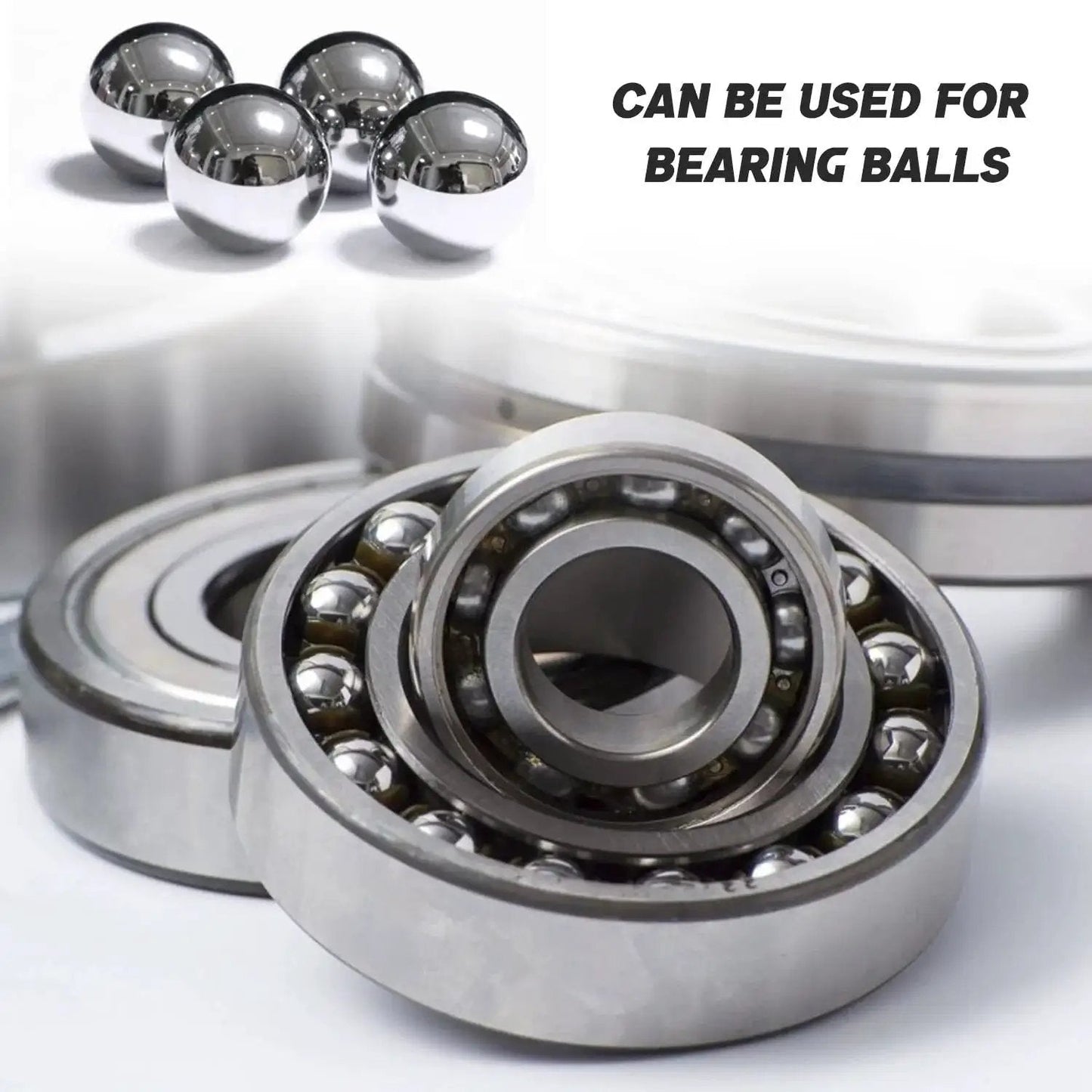 100 Pieces Chrome Steel Bearing Balls 16mm Five Eighths Inch Pro Grade G25 Polished Surface Lightly Oiled For Smooth Low Friction