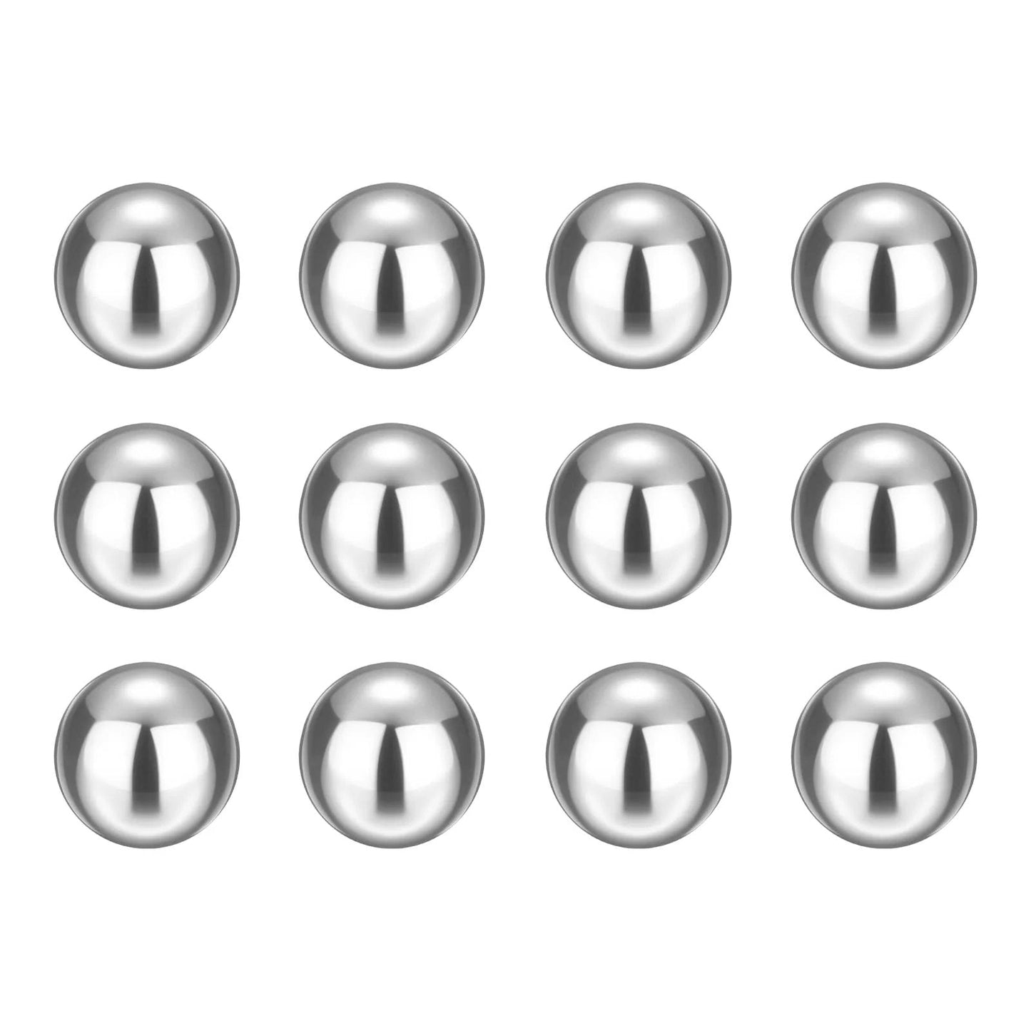 12 Pack Five Eighth Inch Chrome Steel Bearing Balls G25 Precision Grade Mirror Finish For Ball Bearings Machinery Automotive And Diy Projects Built To Last With Heavy Duty High Wear Resistance And Smooth Operation