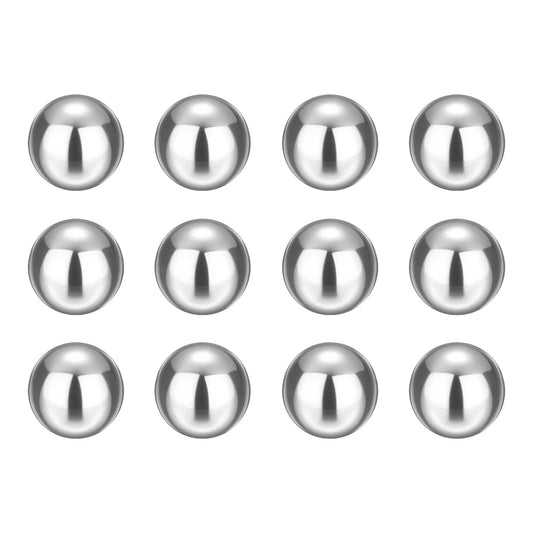 12 Pack Five Eighth Inch Chrome Steel Bearing Balls G25 Precision Grade Mirror Finish For Ball Bearings Machinery Automotive And Diy Projects Built To Last With Heavy Duty High Wear Resistance And Smooth Operation