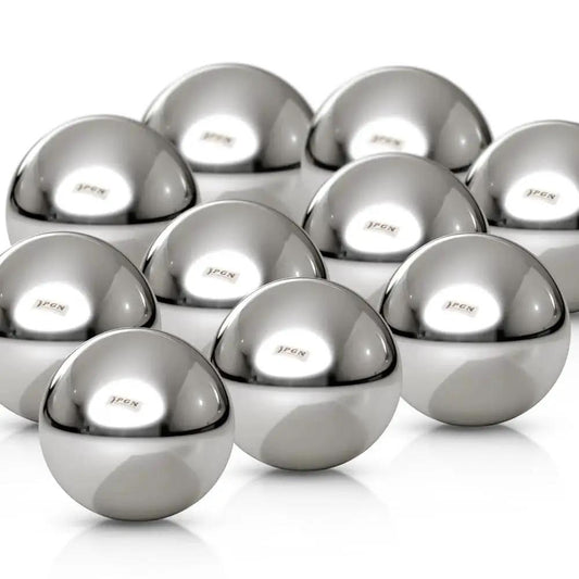 Ten Pieces Precision Chrome Steel Bearing Balls Pro Grade Five Eighths Inch Set G25 for Machinery and Bearings, ideal for DIY projects.