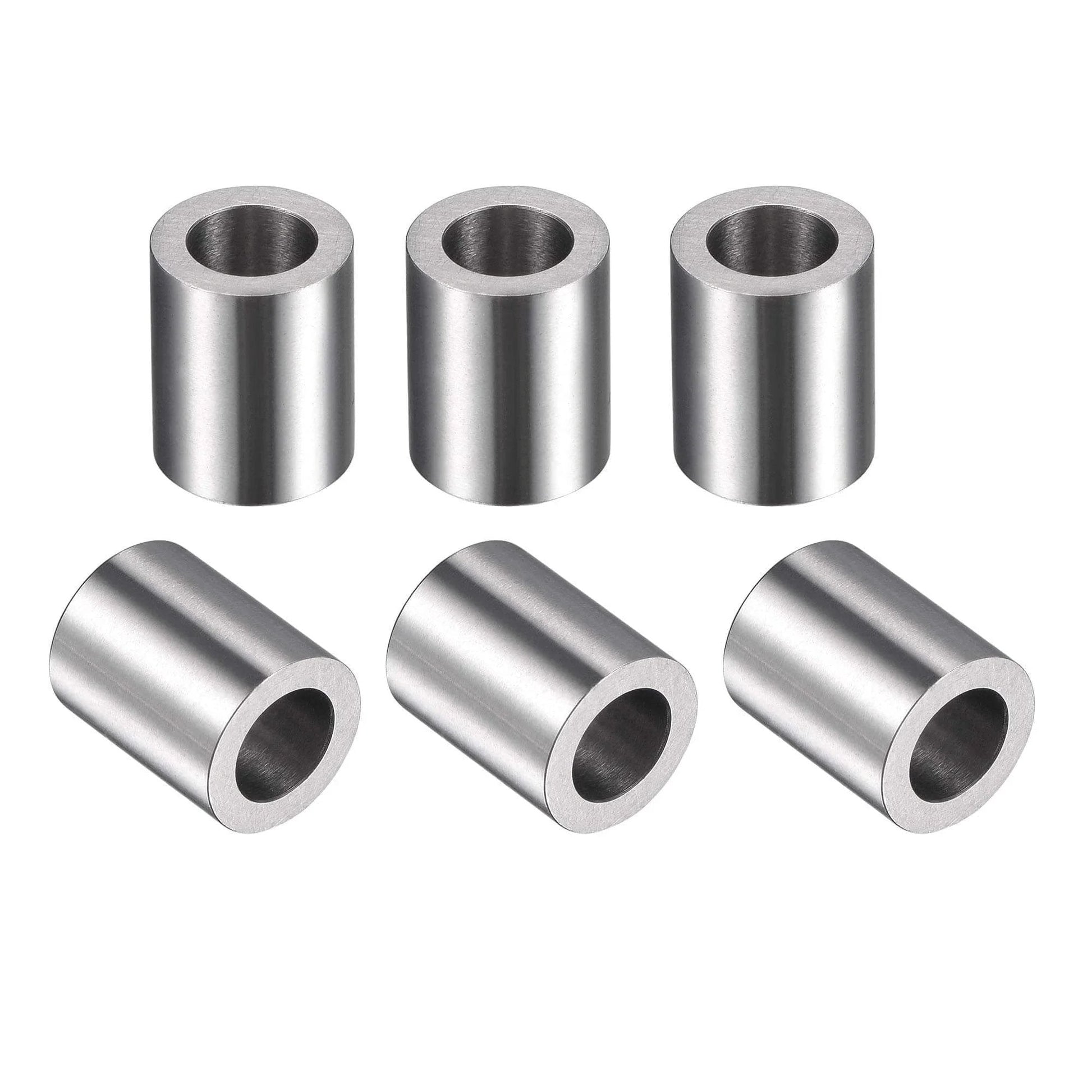 Chrome Steel Oilless Sleeve Bearings 5mmx8mmx10mm Bushing Set of 6, high load wear resistant for CNC machinery and robotics applications.