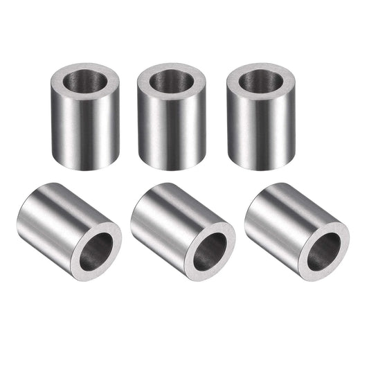 Chrome Steel Oilless Sleeve Bearings 5mmx8mmx10mm Bushing Set of 6, high load wear resistant for CNC machinery and robotics applications.
