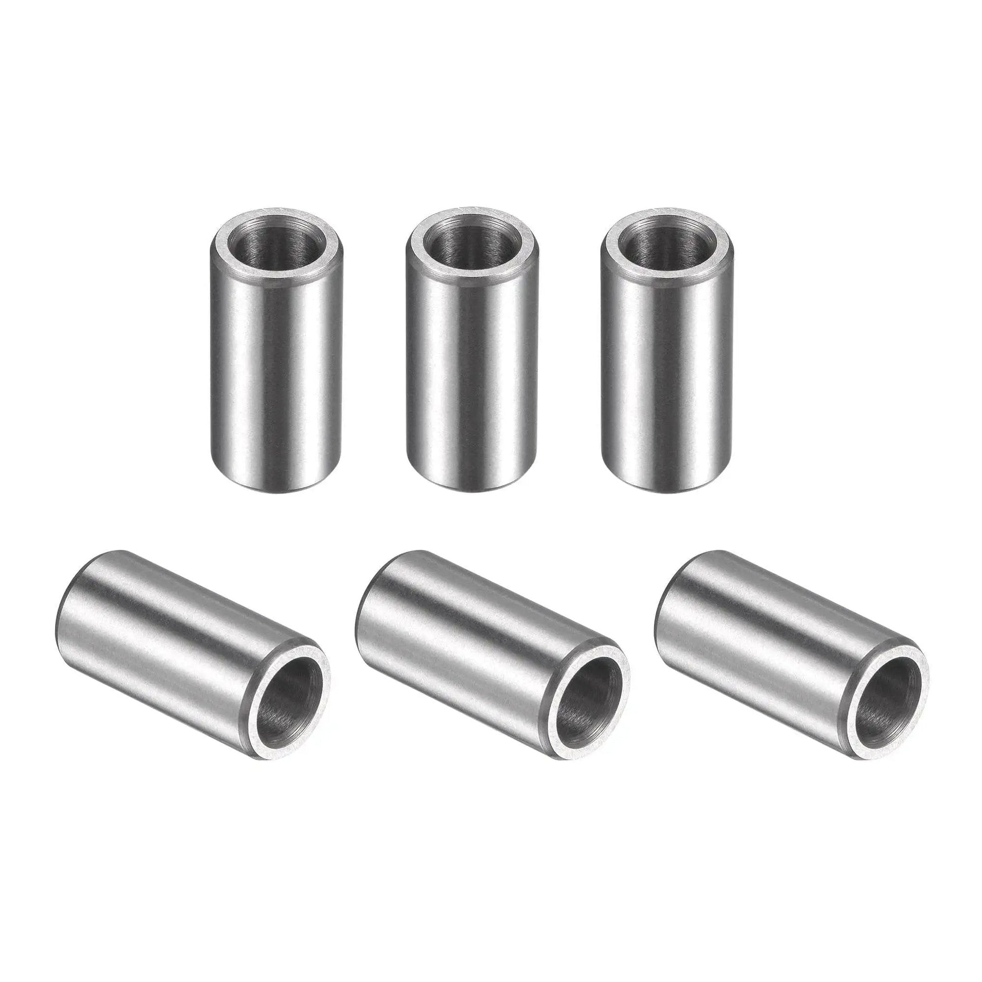 Chrome Steel Sleeve Bearings 5mm Bore 8mm Outer Diameter 16mm Length Oilless Bushings Set Of 6 for machinery and DIY projects