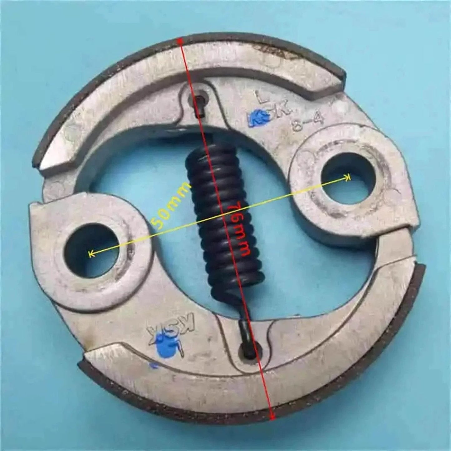 Front view of Clutch Assy 22000-ZVA-003 for BF2B BF2D BF2.3 Marine &More 4T 2HP 2.3HP Outboards Shoe Spring Assembly